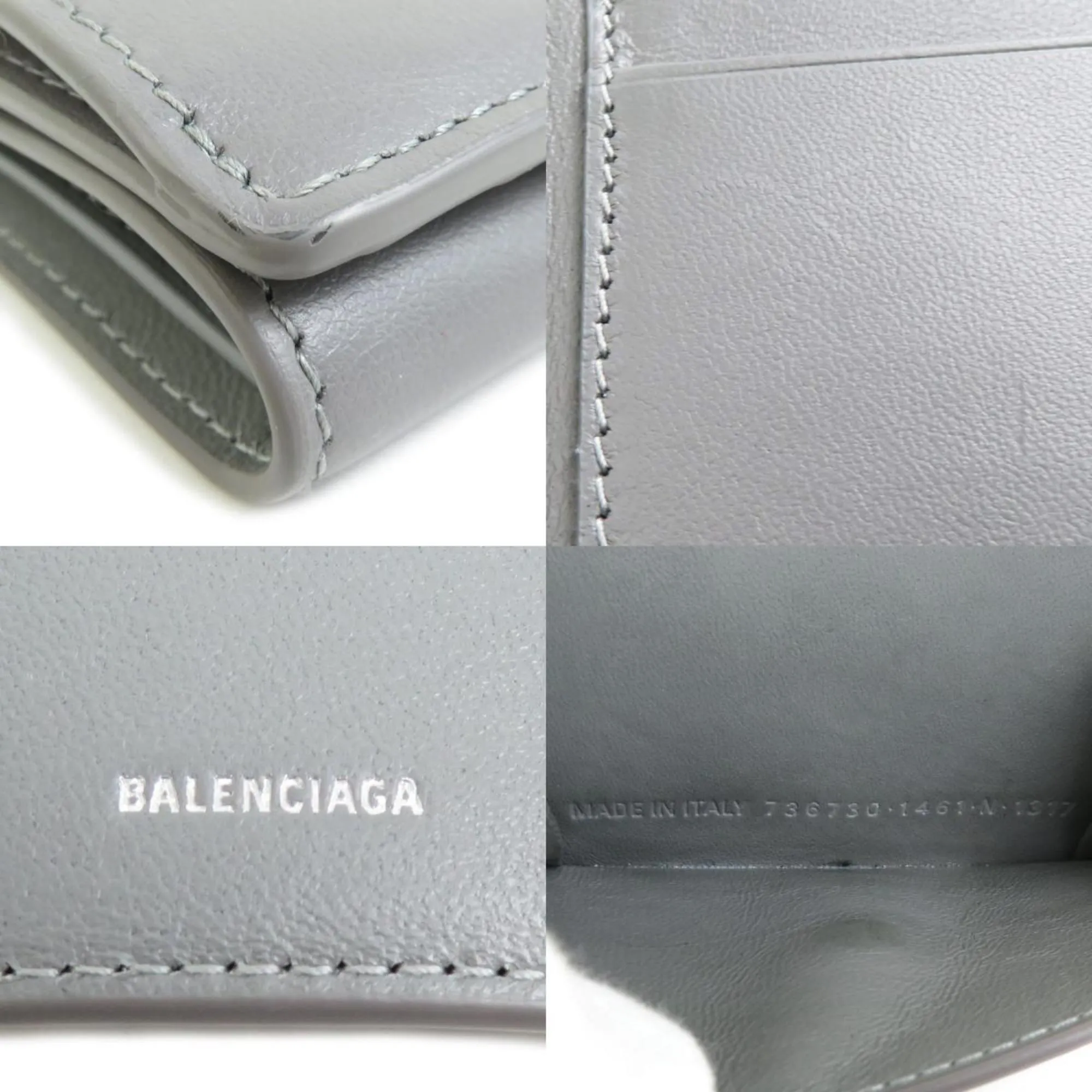 Balenciaga Leather Wallet (Tri-Fold) (Pre-Owned)