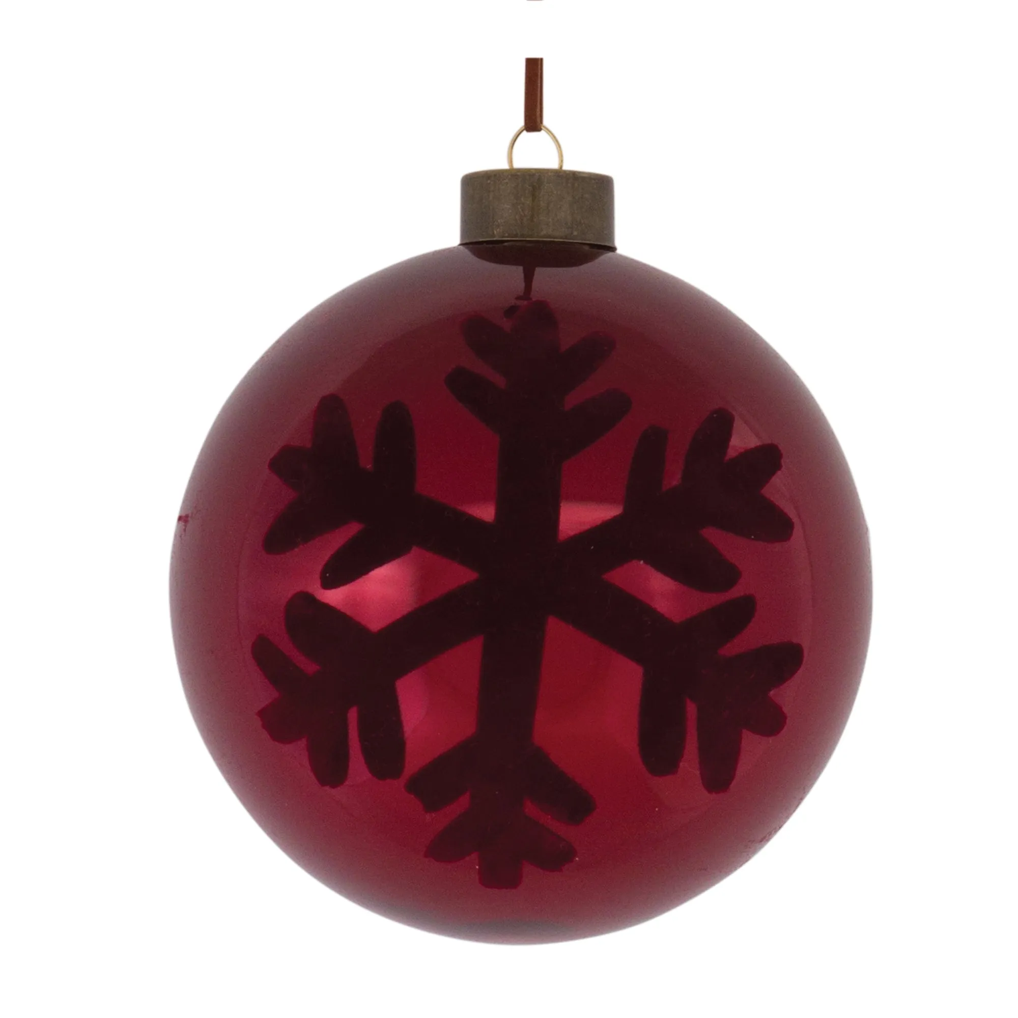 Ball Ornament (Set of 6) 4"D, 5"D Glass