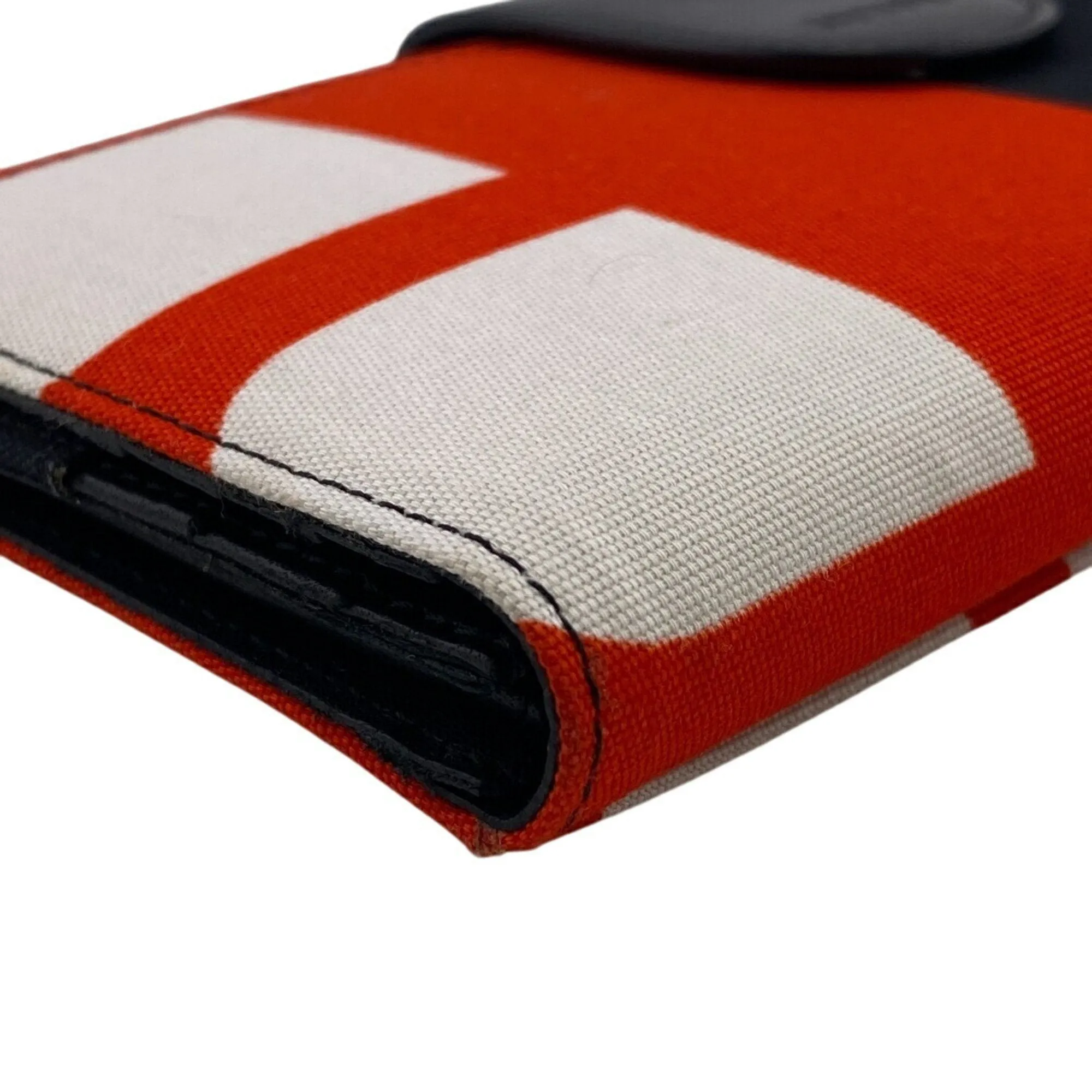 Bally  Color Canvas Leather Long Wallet (Bi-Fold) (Pre-Owned)