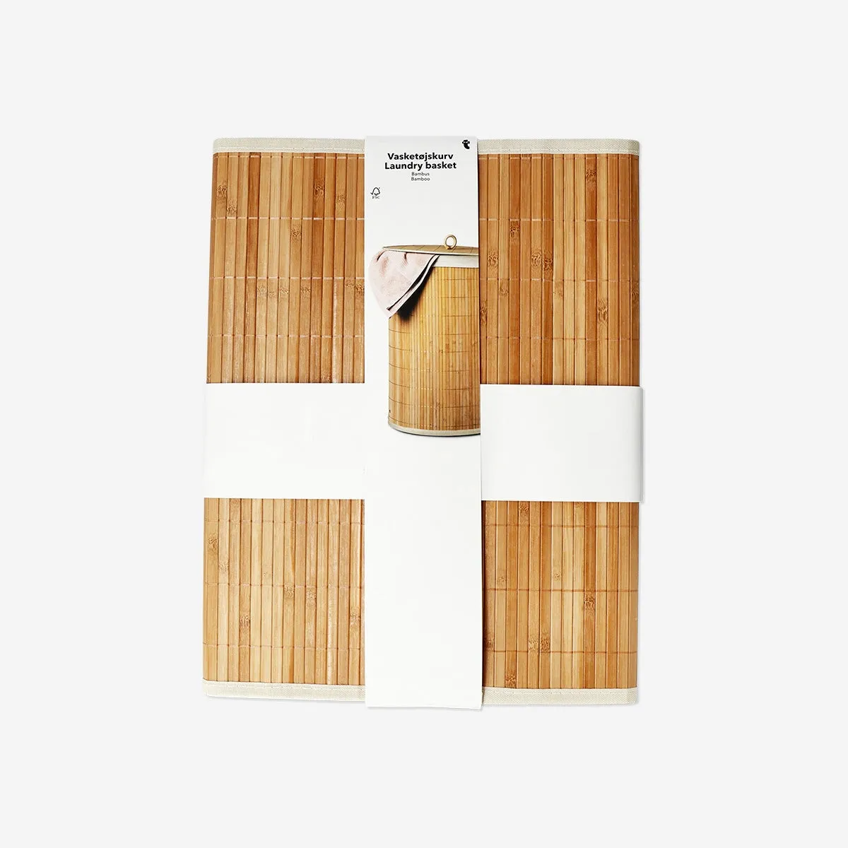 Bamboo laundry basket