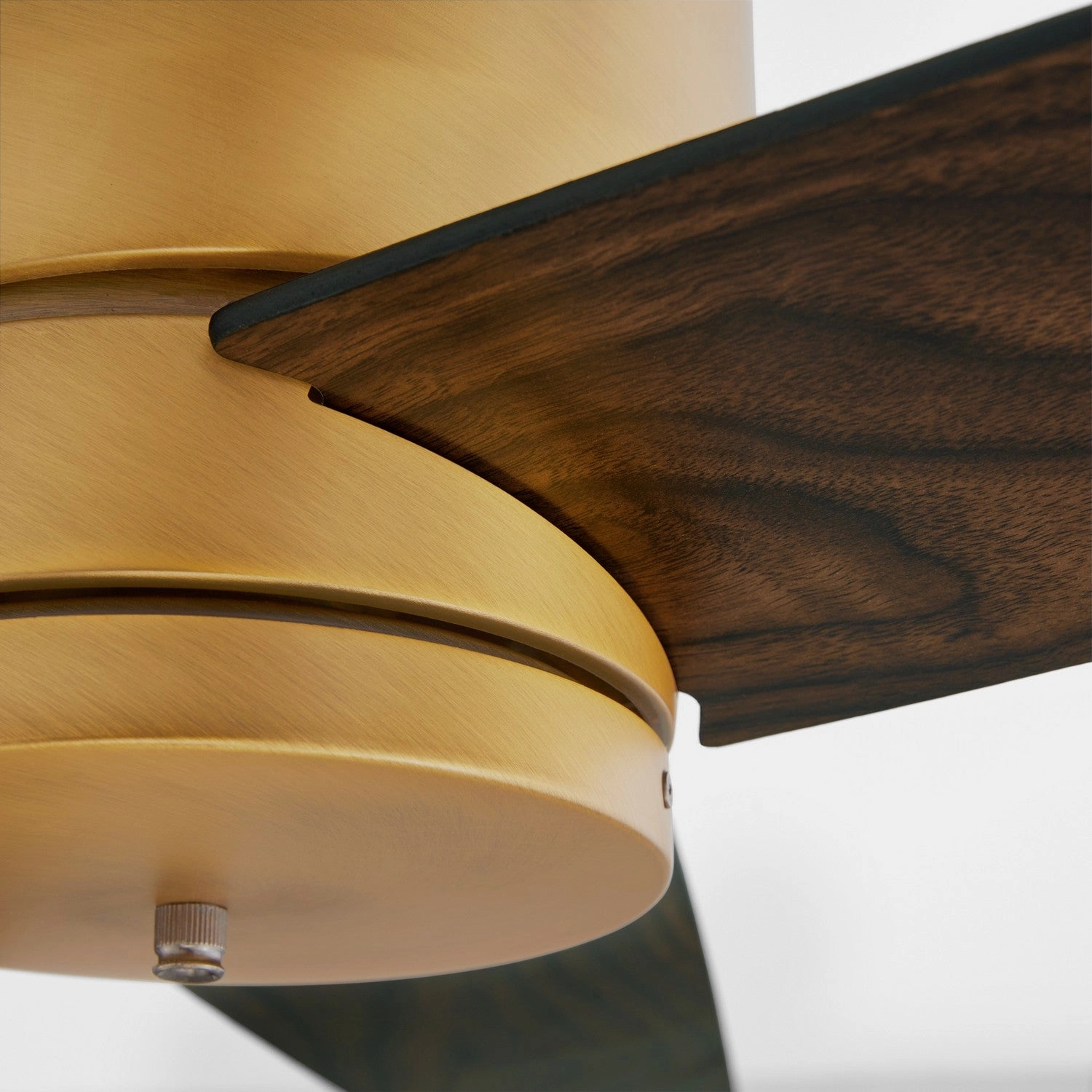 Banzai 52"Ceiling Fan Brushed Brass Huggers Fans low price shop