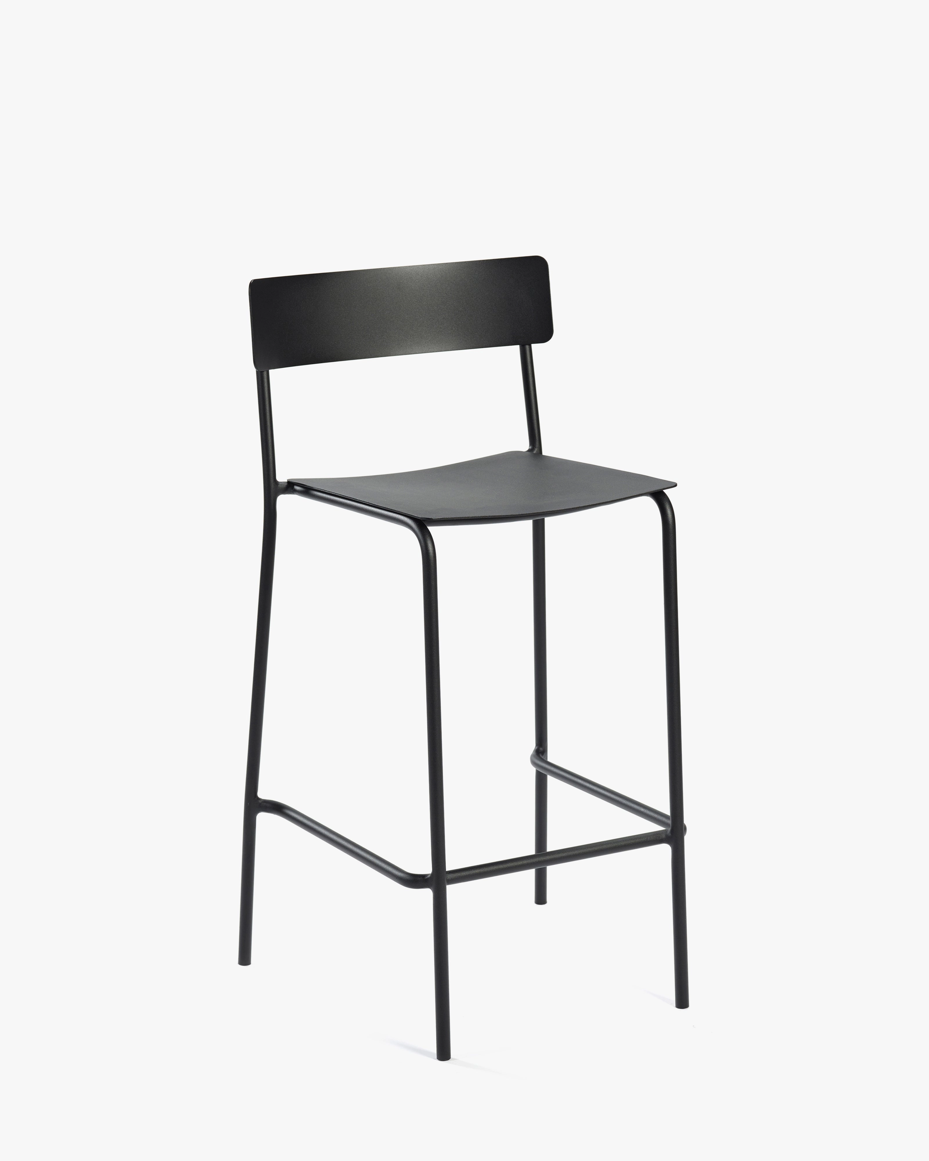 Bar stool aluminium black August Outdoor Furniture cheap deals