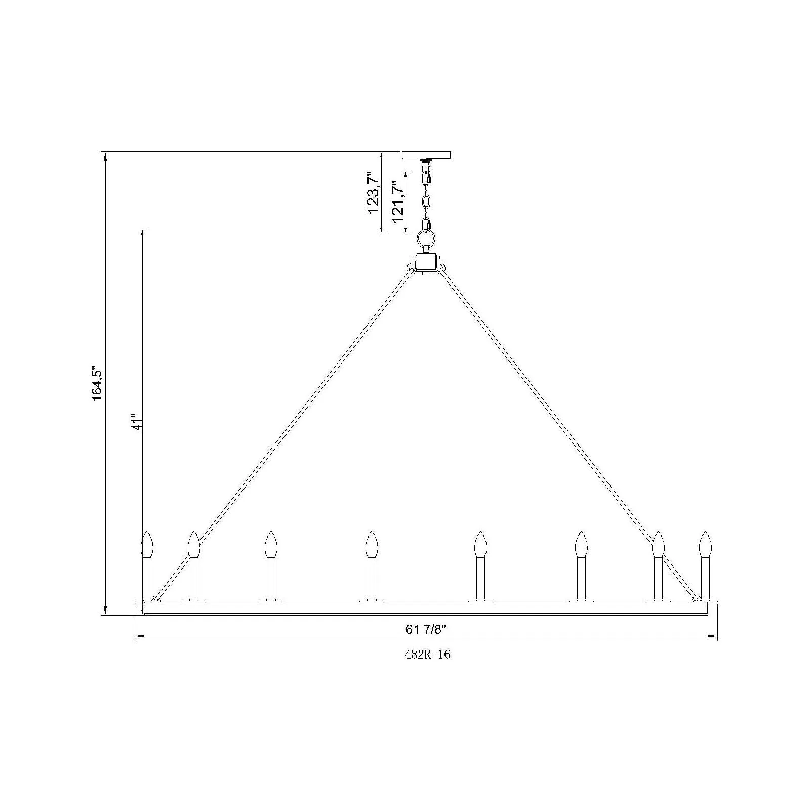 Barclay 16-Light Chandelier