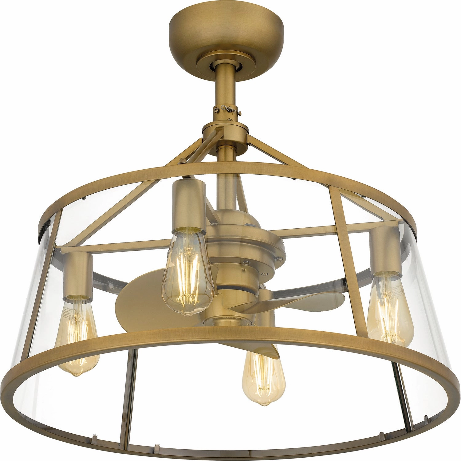 Barlow Four Light Fandelier Weathered Brass Fandeliers at discount prices
