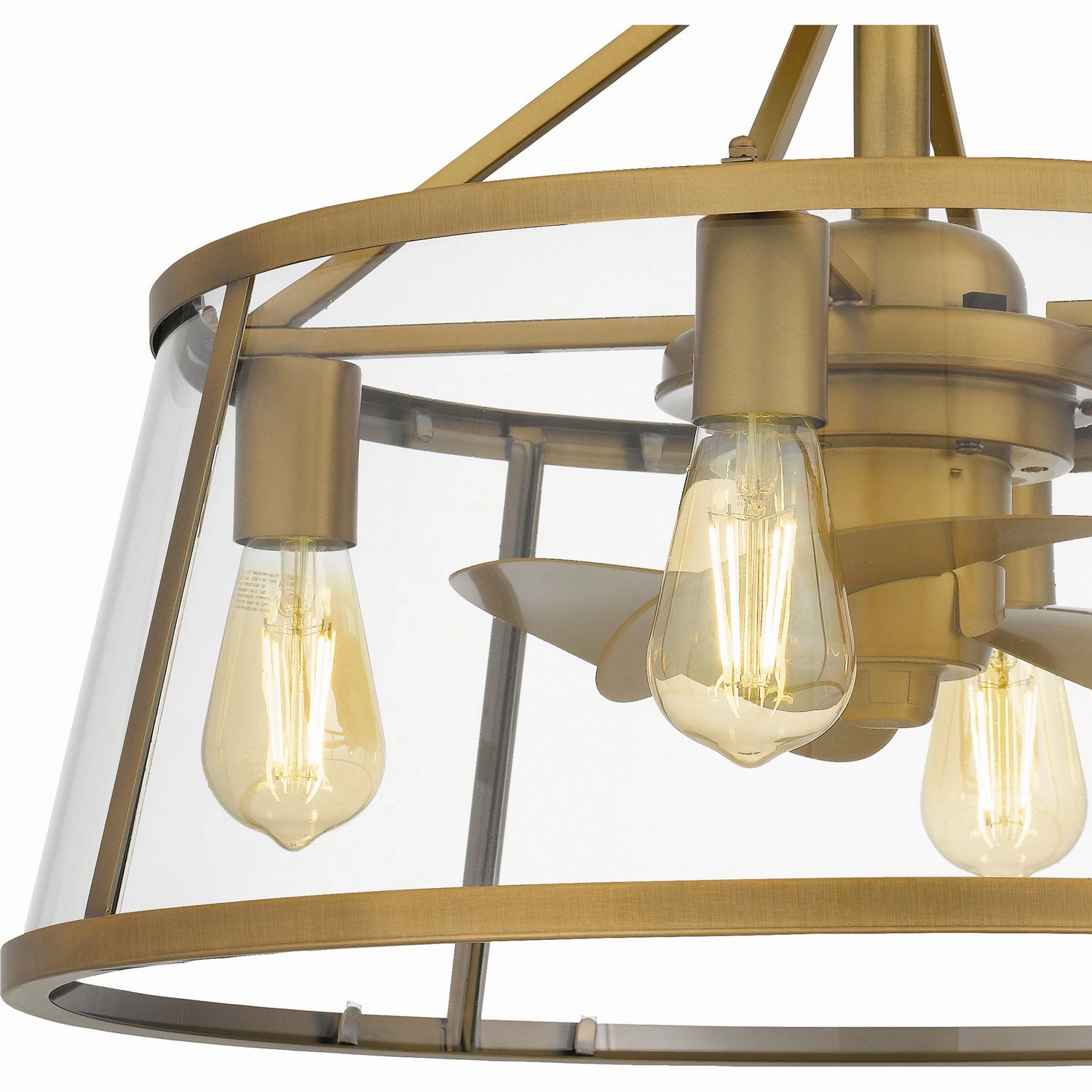 Barlow Four Light Fandelier Weathered Brass Fandeliers at discount prices