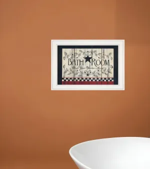 Bathroom White Framed Print Bathroom Wall Art Discount Wall Decor Sets