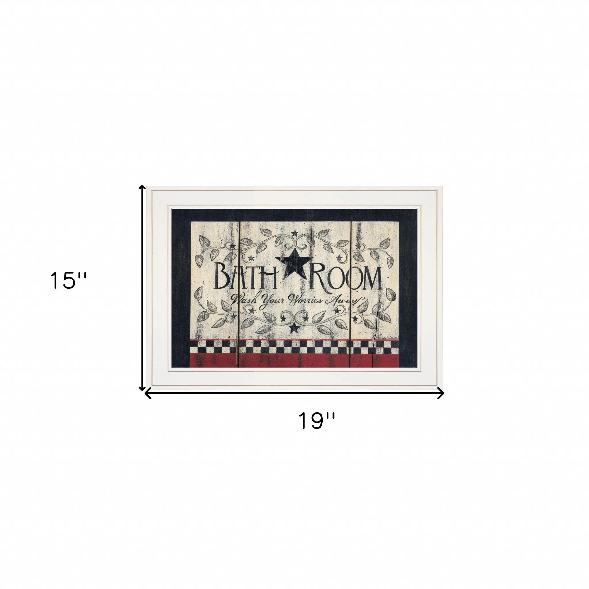 Bathroom White Framed Print Bathroom Wall Art