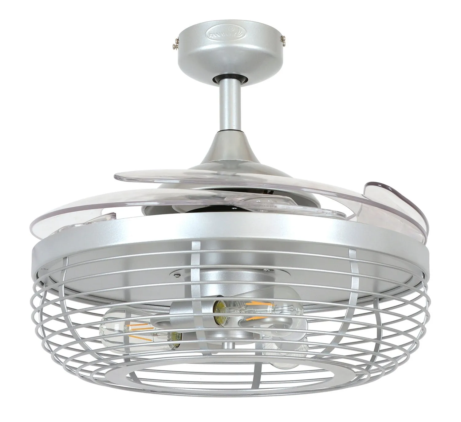 Beacon Carbondale 51105101 Ceiling Fan 48 - Gray Silver, Clear/