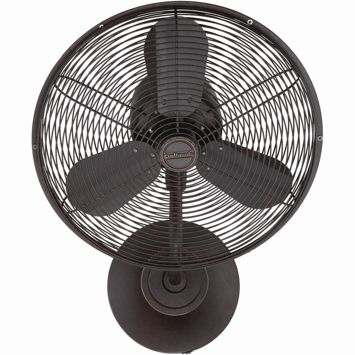 Bellows I Hard-wired Indoor/Outdoor Wall Mount Fan Aged Bronze Textured Wall Fans Cooling Combo