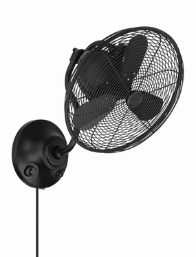 Bellows I Indoor/Outdoor 14"Wall Fan Flat Black Wall Fans Cooling Combo