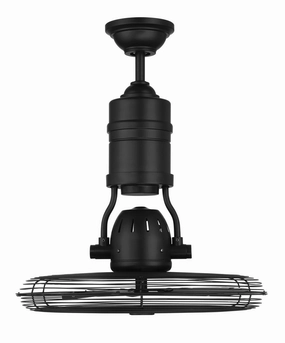 Bellows III Indoor/Outdoor 18"Ceiling Fan Flat Black Small Fans FANS hot deal