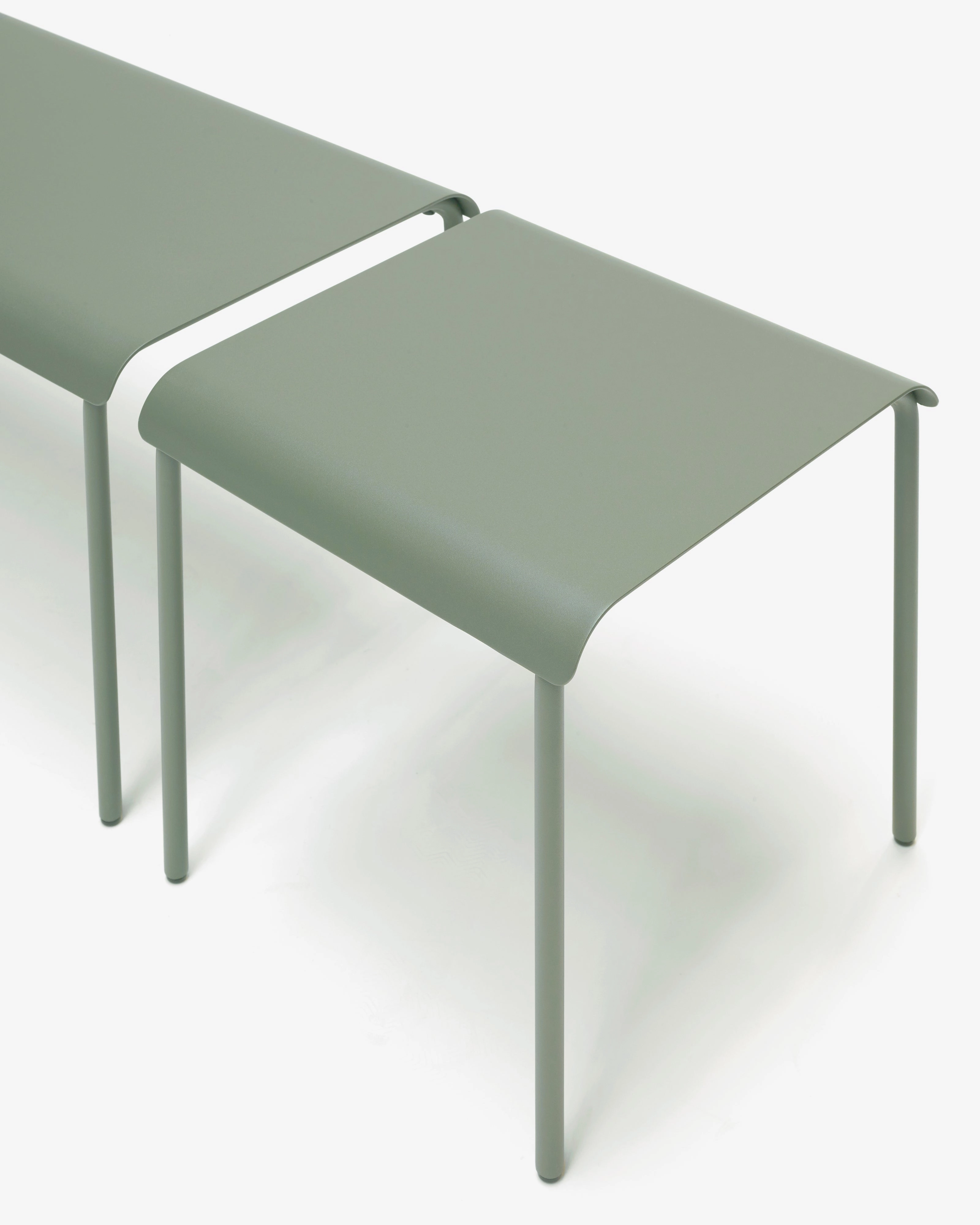 Bench aluminium eucalyptus green August