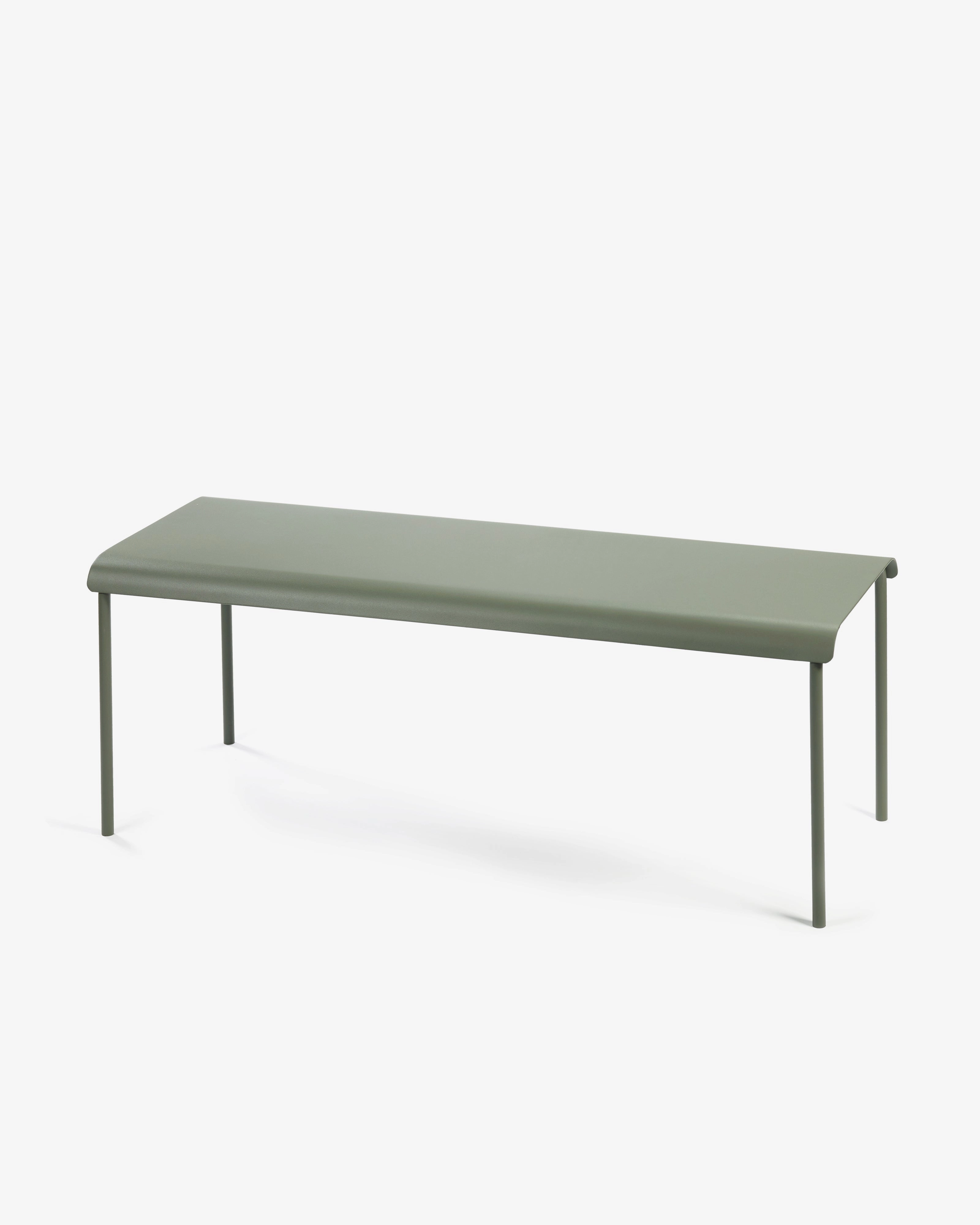 Bench aluminium eucalyptus green August Outdoor Furniture cheap deals