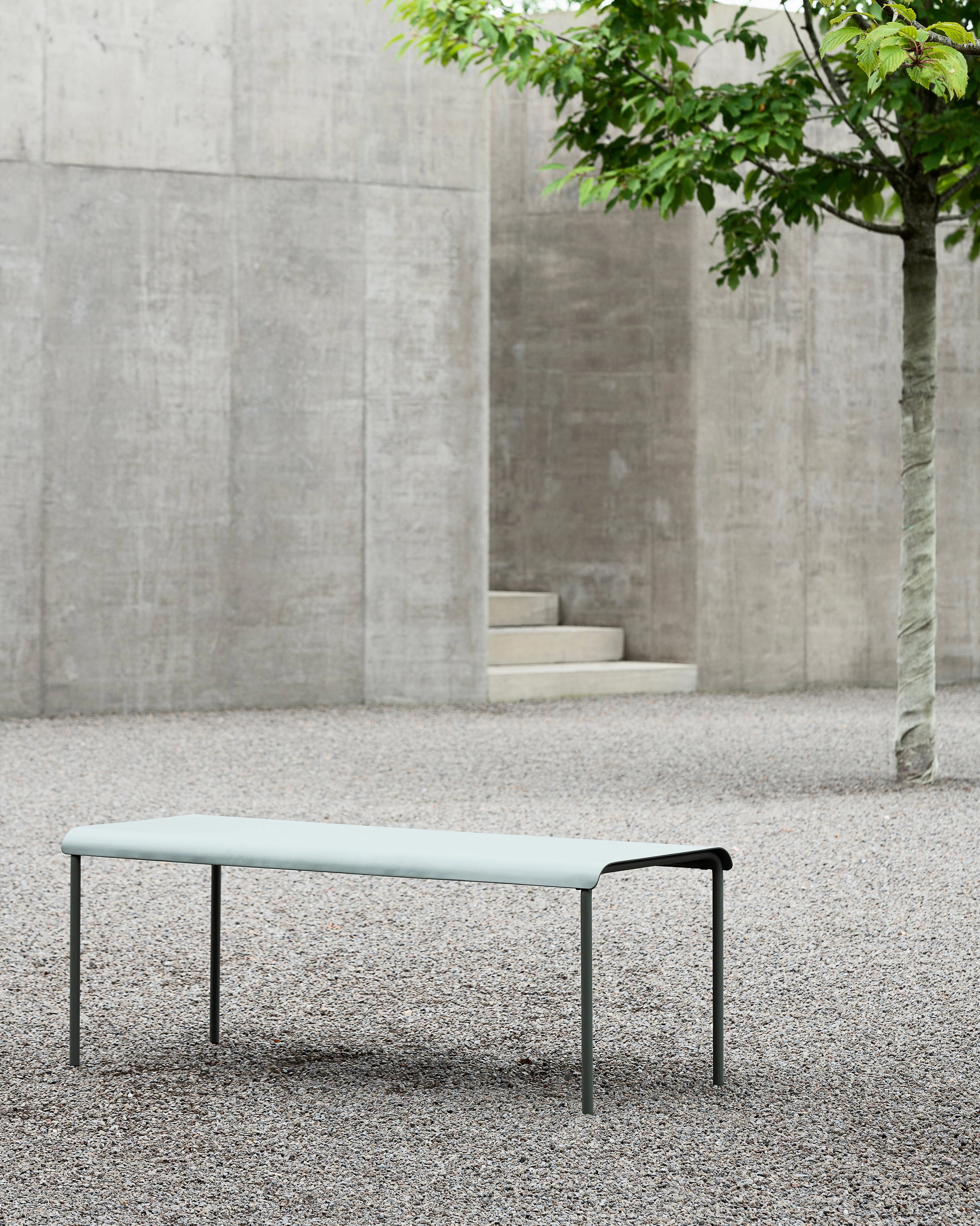 Bench aluminium eucalyptus green August