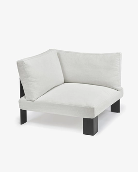 Bench corner seat incl cushion outdoor snow white Outdoor Furniture cheap deals