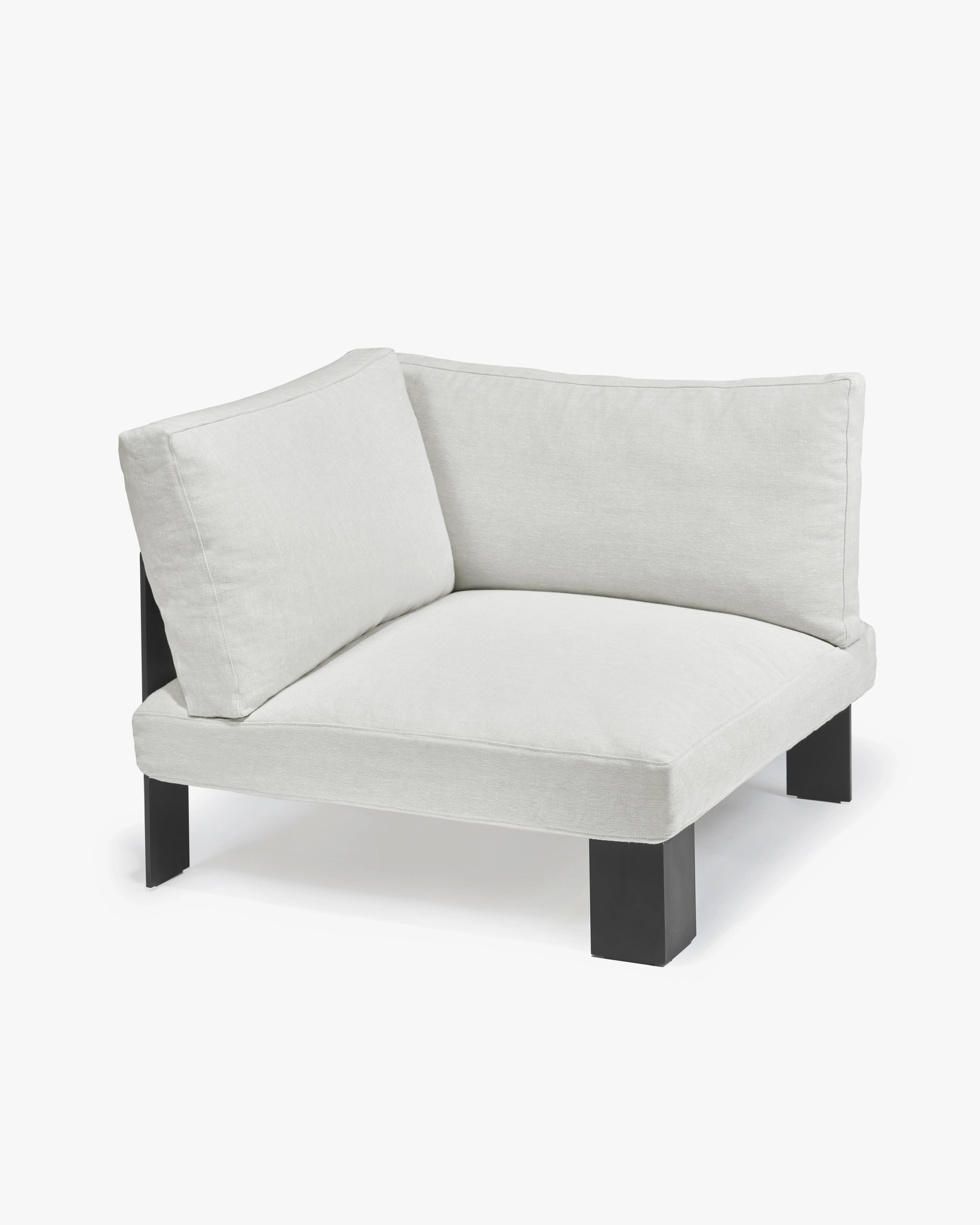Bench corner seat incl cushion outdoor snow white Outdoor Furniture cheap deals