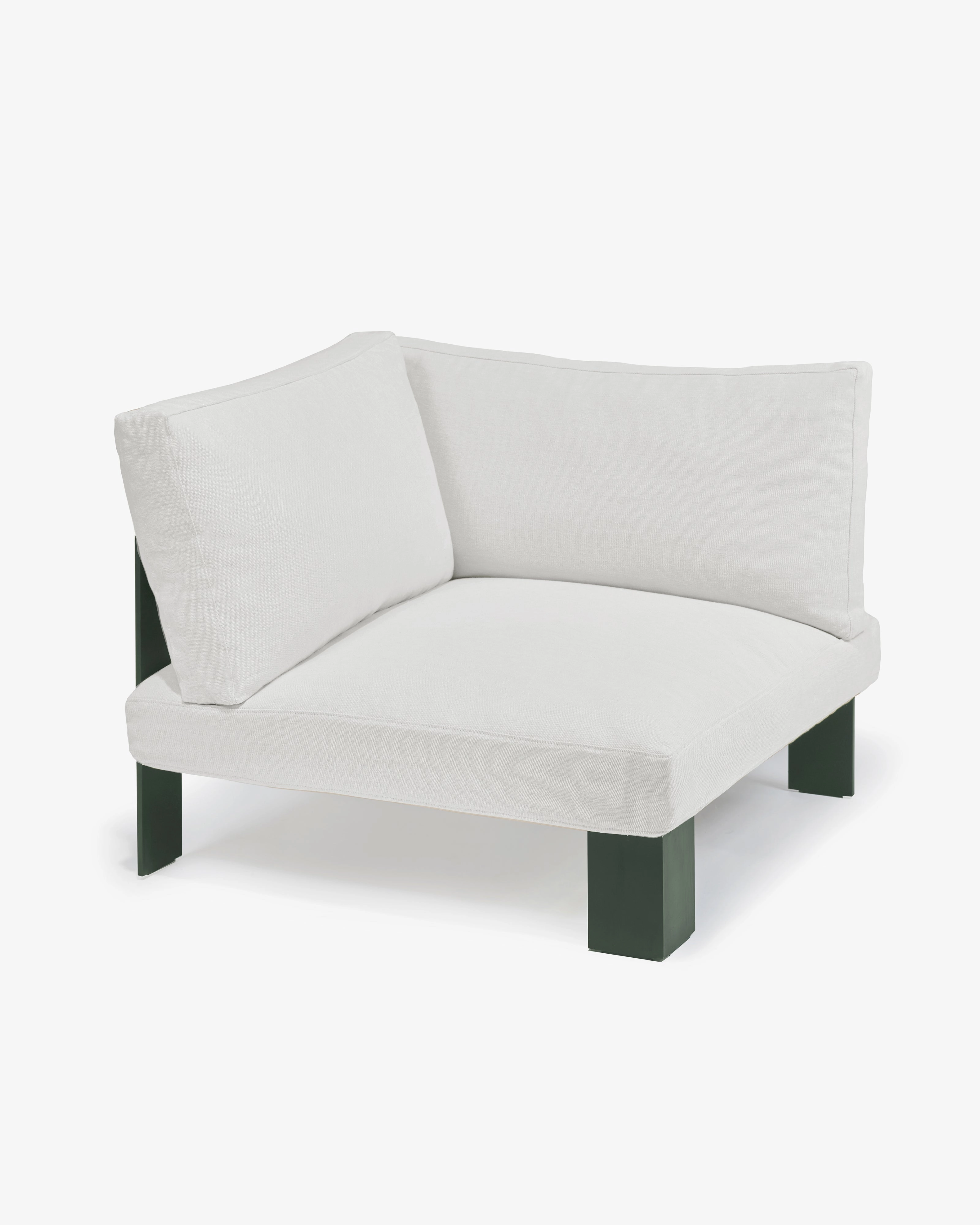 Bench corner seat incl cushion outdoor white Outdoor Furniture cheap deals