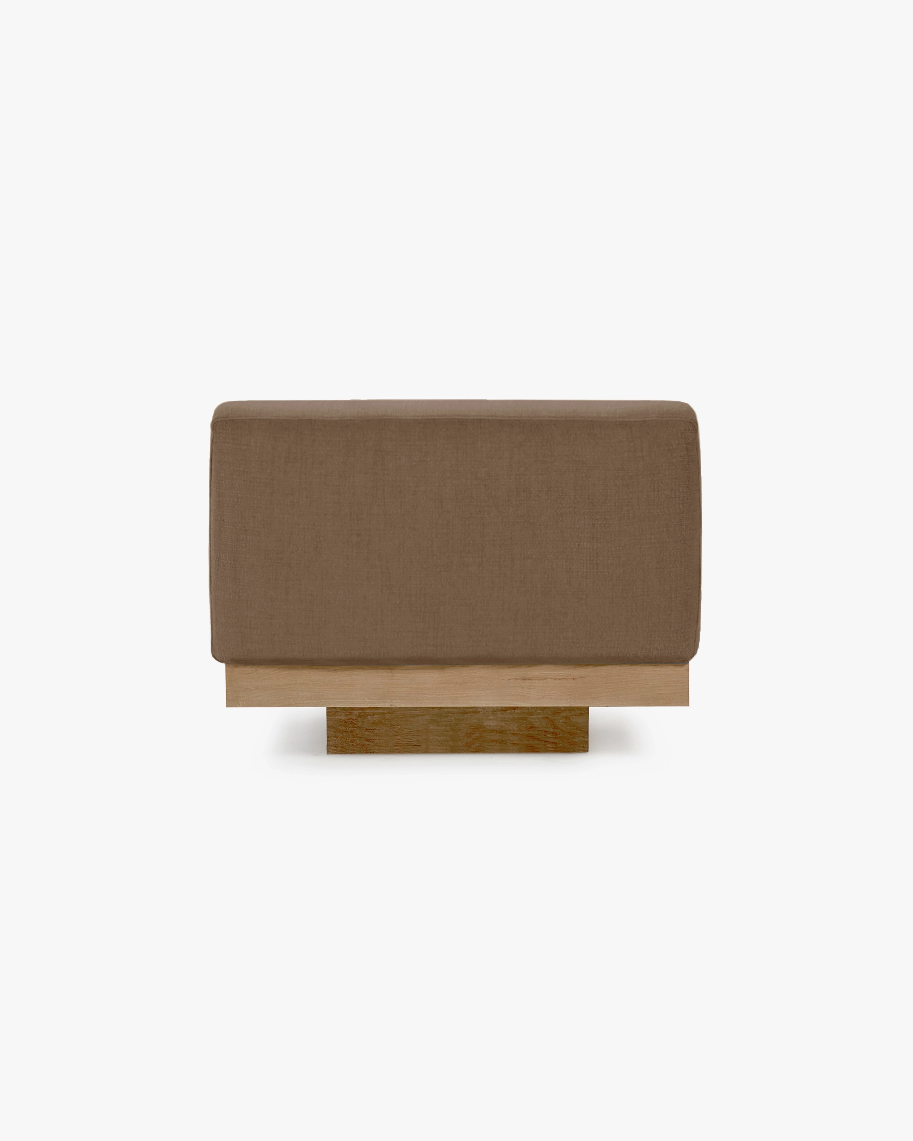 Bench one seater incl cushion outdoor camel Rudolph