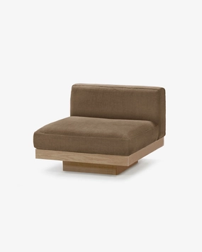 Bench one seater incl cushion outdoor camel Rudolph Outdoor Furniture cheap deals