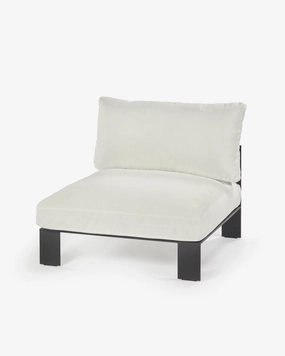 Bench one seater incl cushion outdoor snow white Outdoor Furniture cheap deals