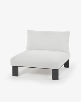 Bench one seater incl cushion outdoor white Outdoor Furniture cheap deals