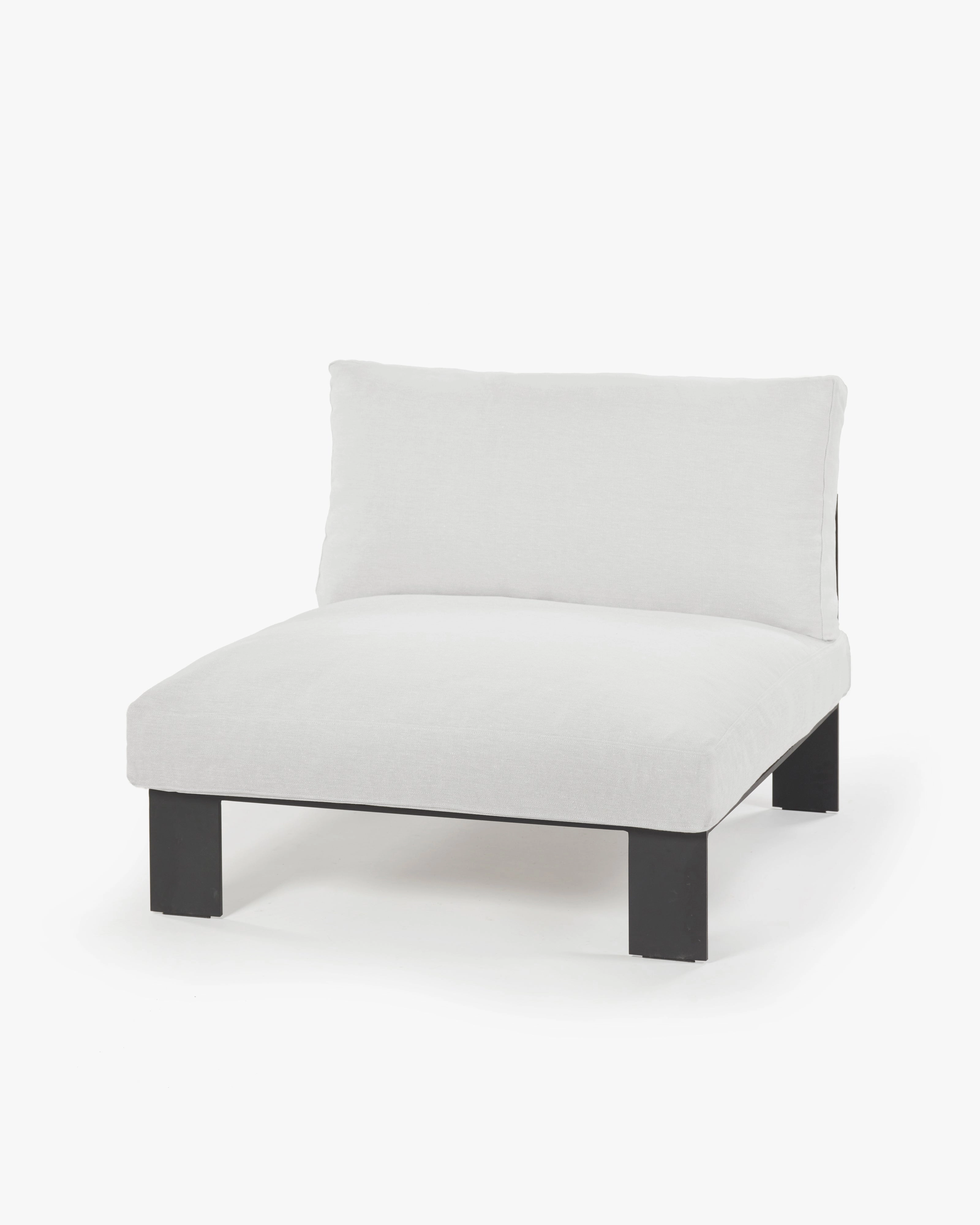 Bench one seater incl cushion outdoor white Outdoor Furniture cheap deals