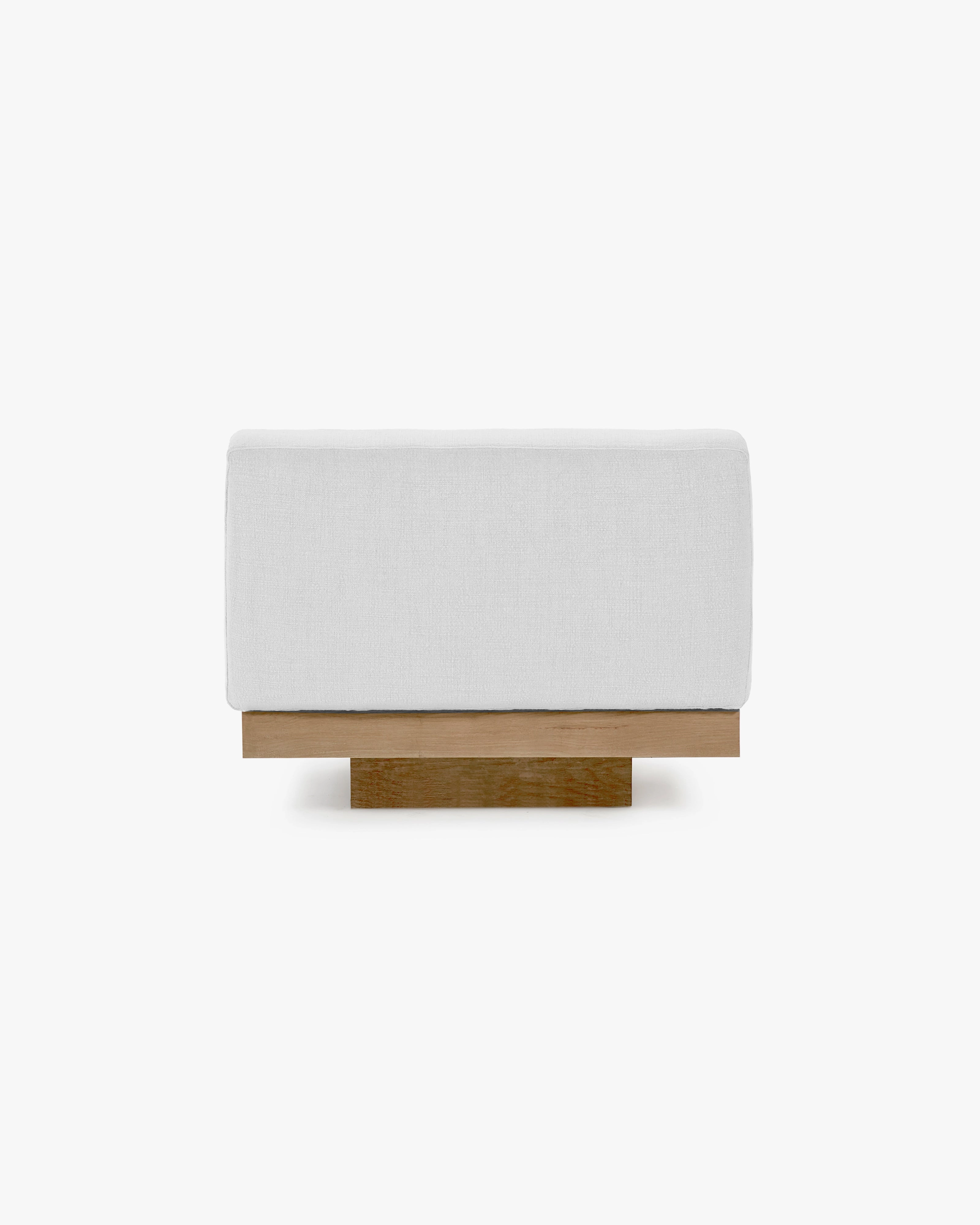 Bench one seater incl cushion outdoor white  Rudolph