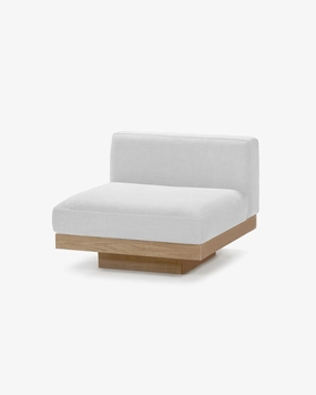 Bench one seater incl cushion outdoor white  Rudolph Outdoor Furniture cheap deals