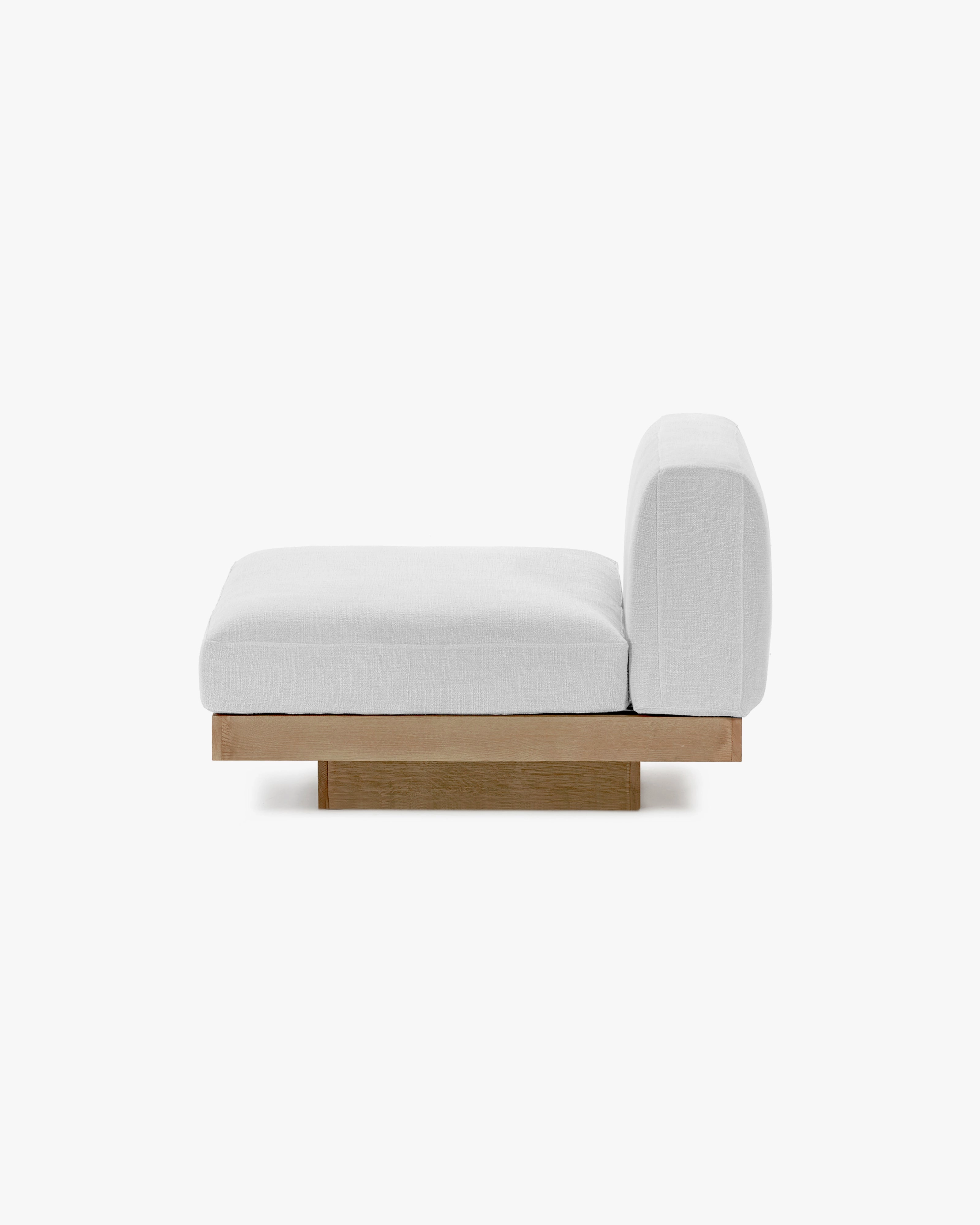 Bench one seater incl cushion outdoor white  Rudolph