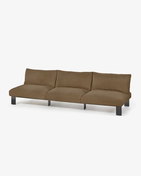 Bench three seater incl cushion outdoor camel Outdoor Furniture cheap deals