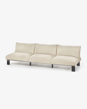 Bench three seater incl cushion outdoor chalk Outdoor Furniture cheap deals