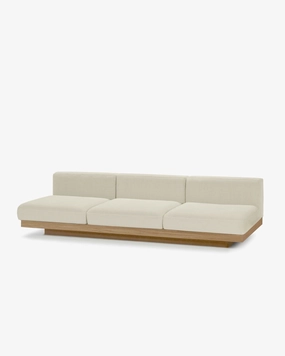 Bench three seater incl cushion  outdoor chalk Rudolph Outdoor Furniture cheap deals