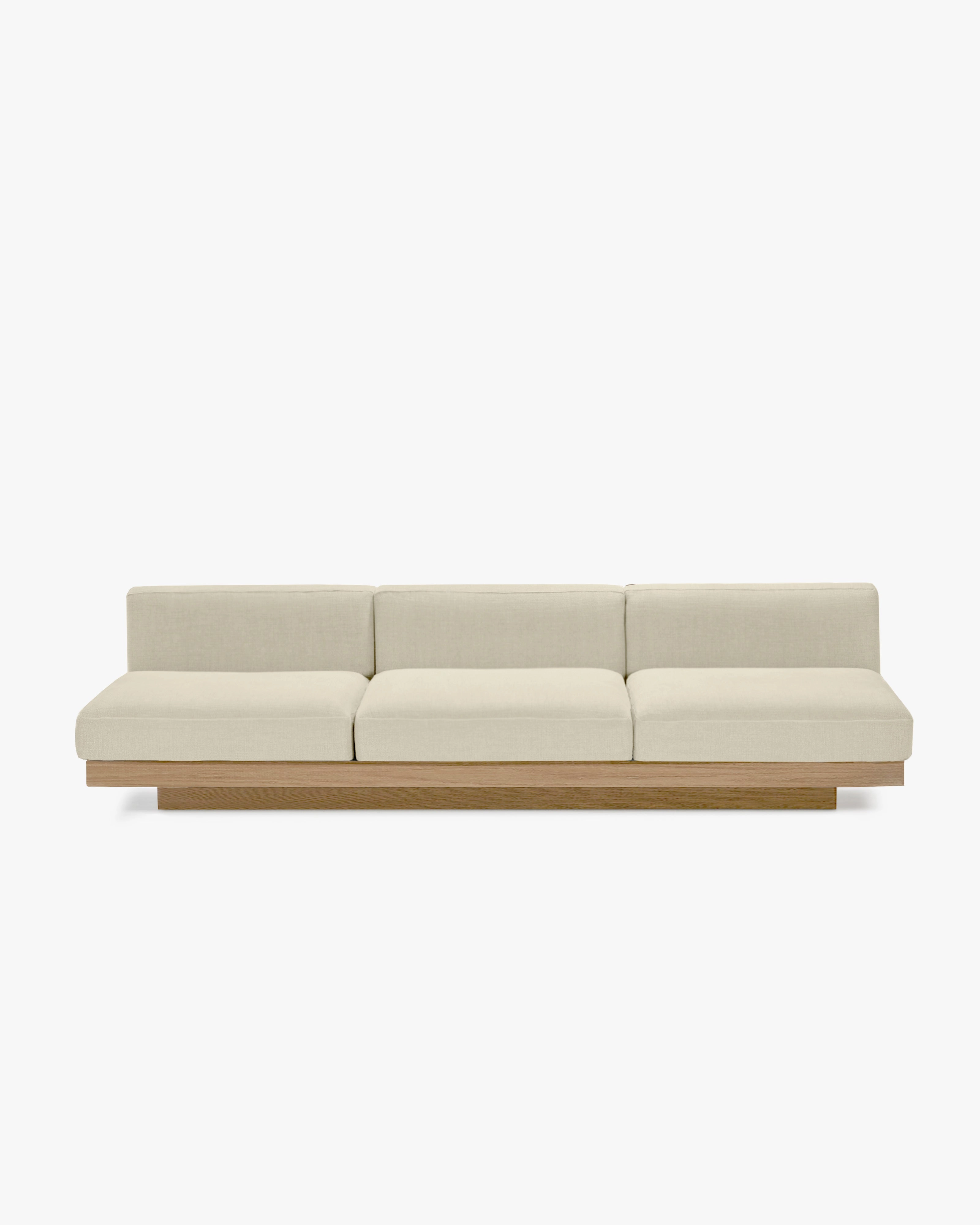Bench three seater incl cushion  outdoor chalk Rudolph