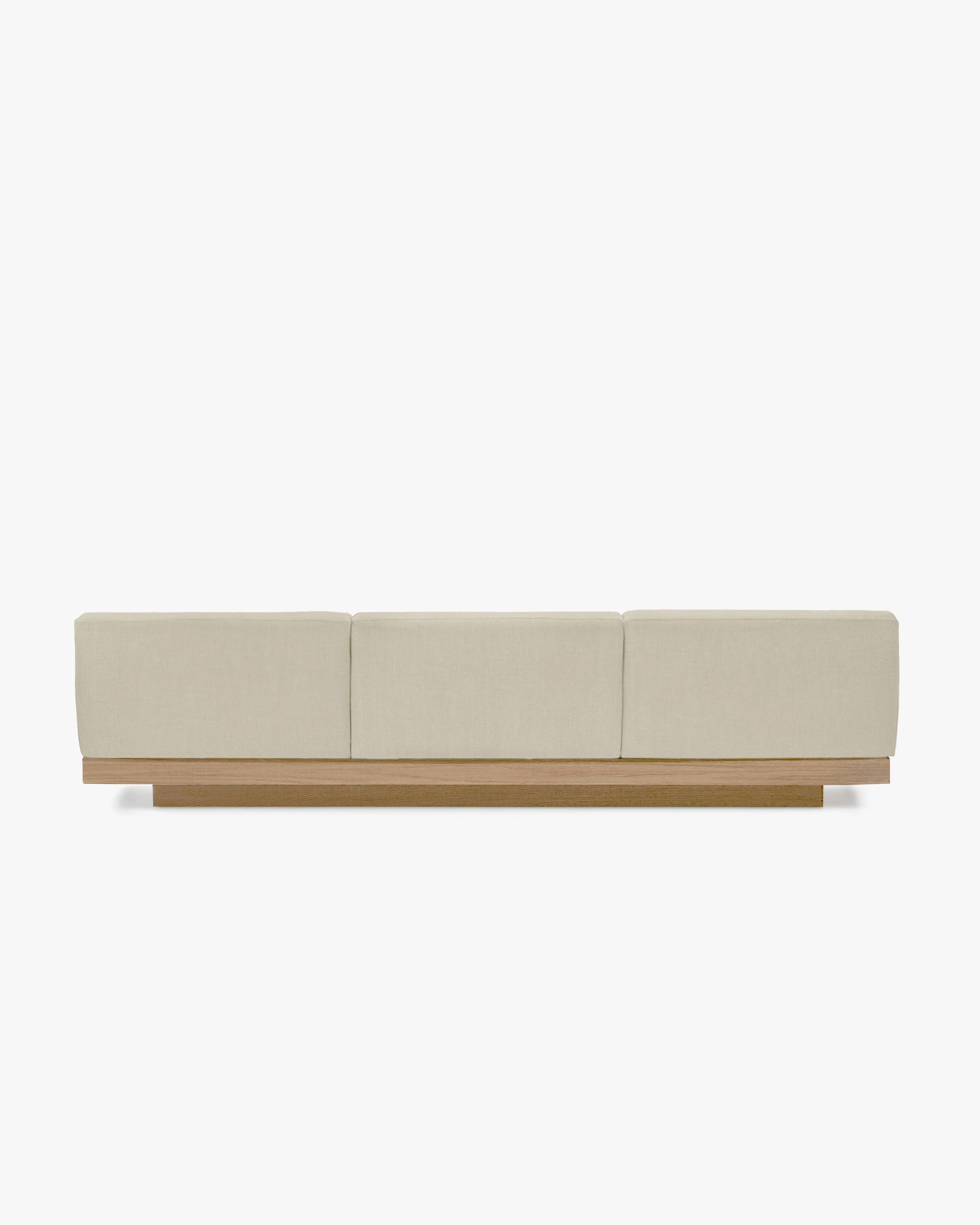 Bench three seater incl cushion  outdoor chalk Rudolph