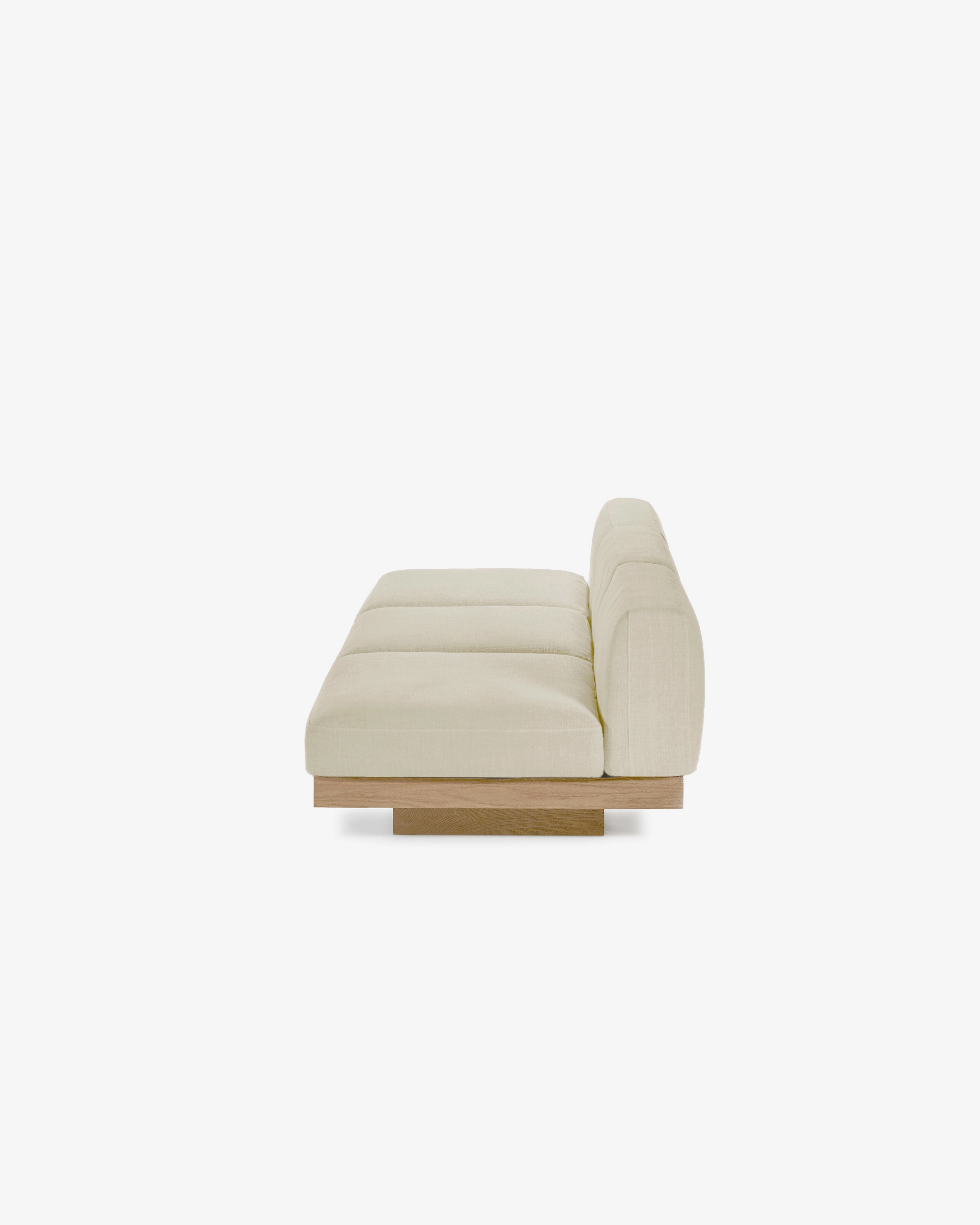 Bench three seater incl cushion  outdoor chalk Rudolph