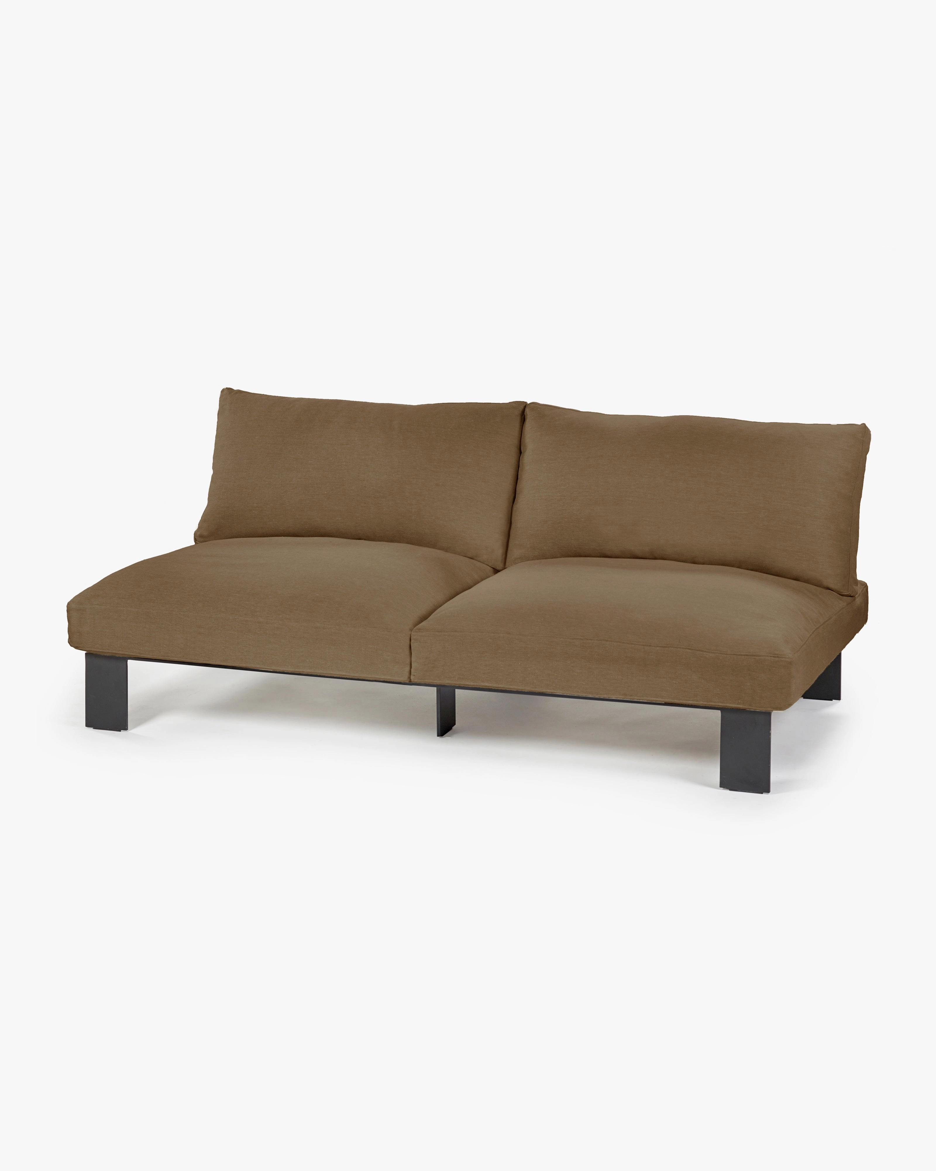 Bench two seater incl cushion outdoor camel Outdoor Furniture cheap deals