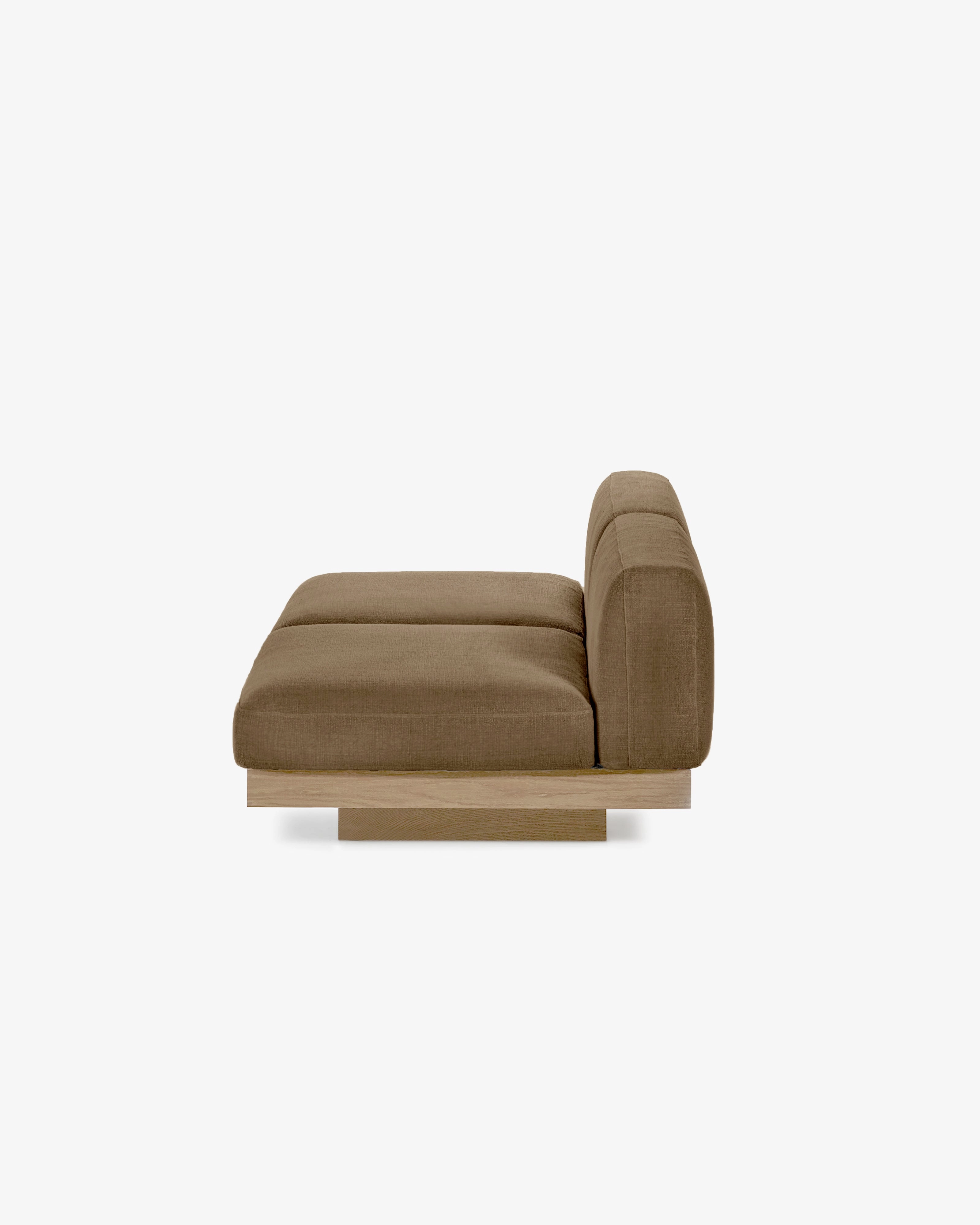 Bench two seater incl cushion  outdoor camel Rudolph