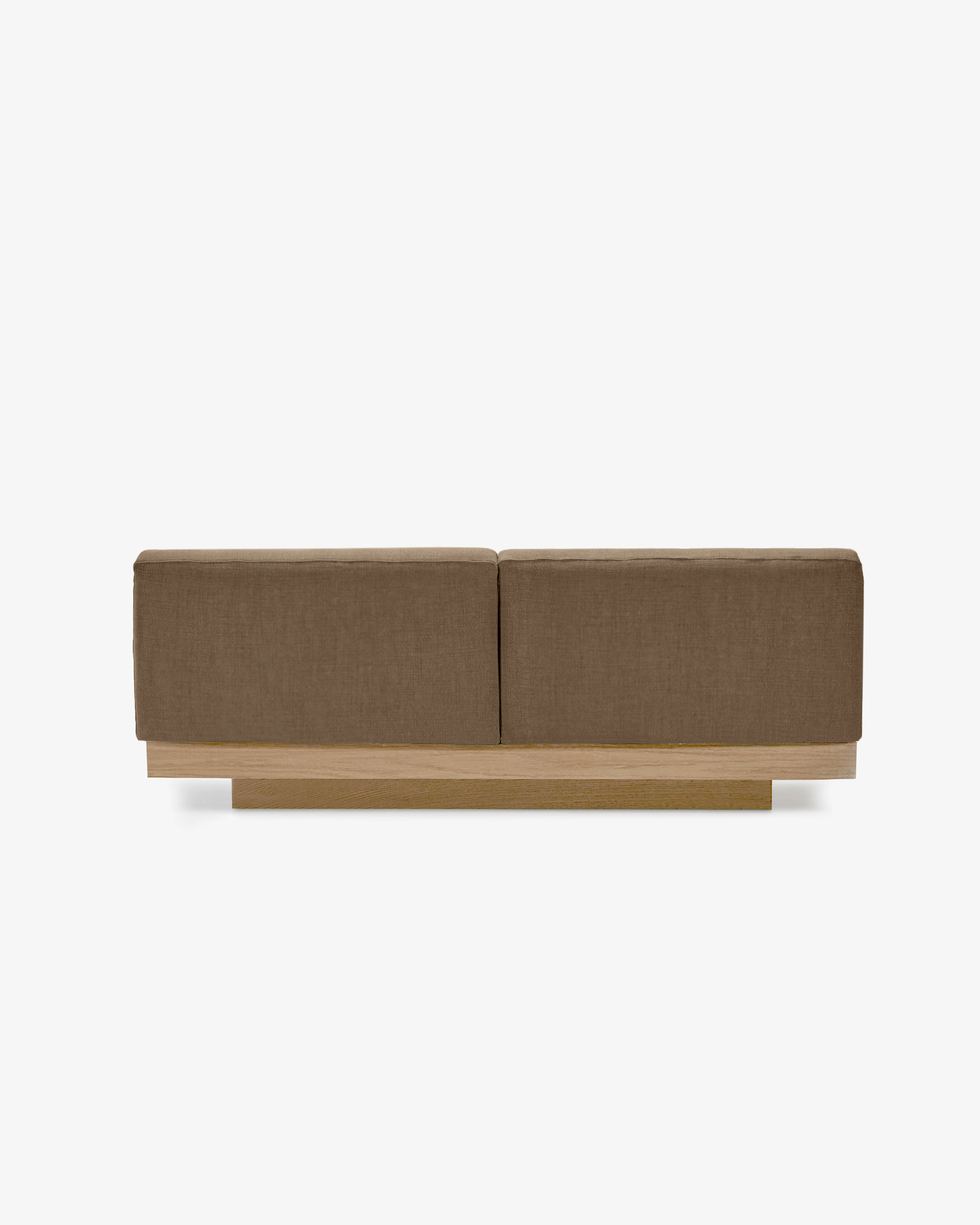 Bench two seater incl cushion  outdoor camel Rudolph