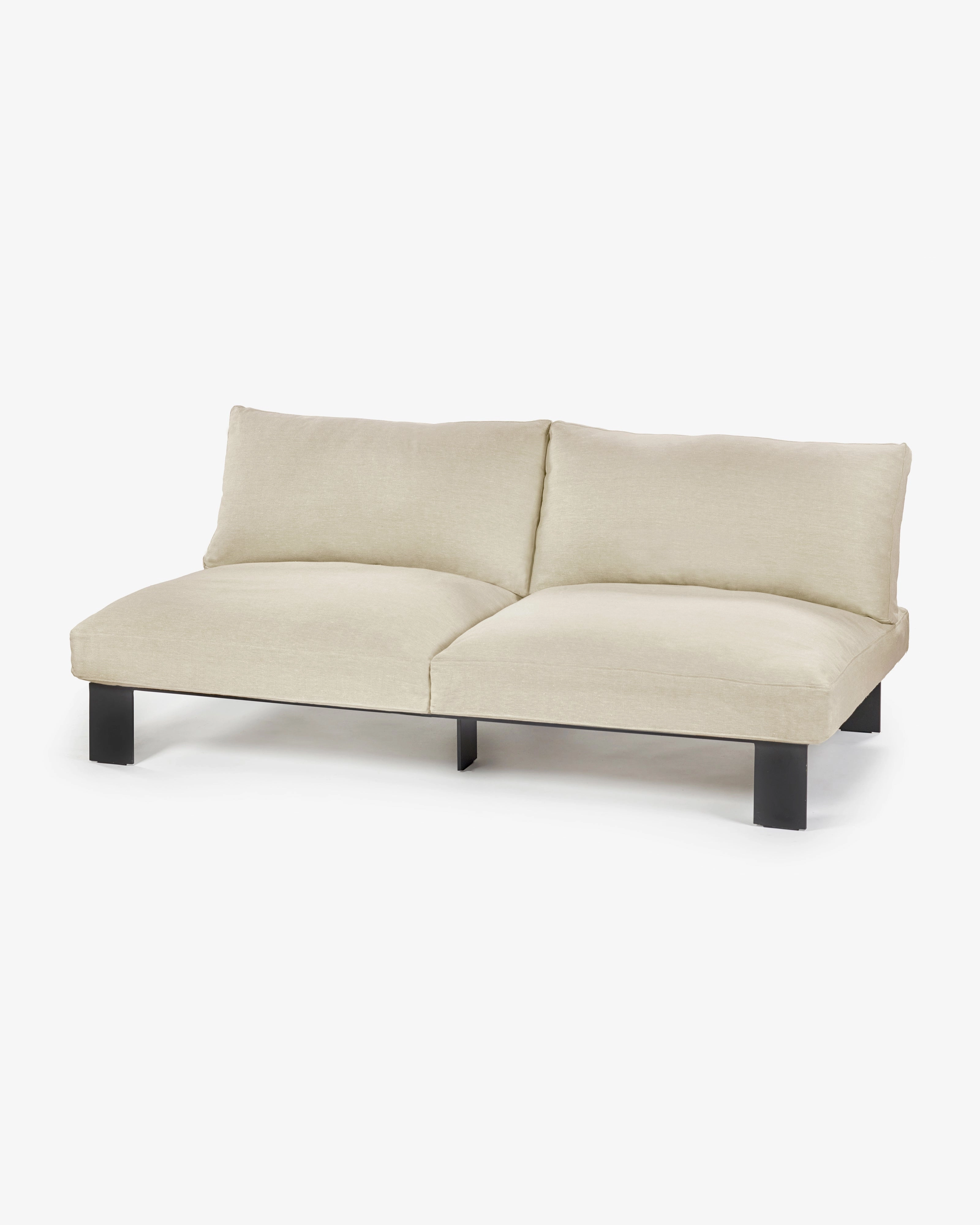 Bench two seater incl cushion outdoor chalk Outdoor Furniture cheap deals