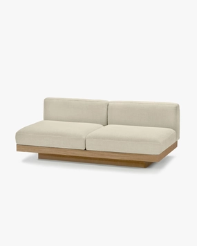 Bench two seater incl cushion outdoor chalk Rudolph Outdoor Furniture cheap deals