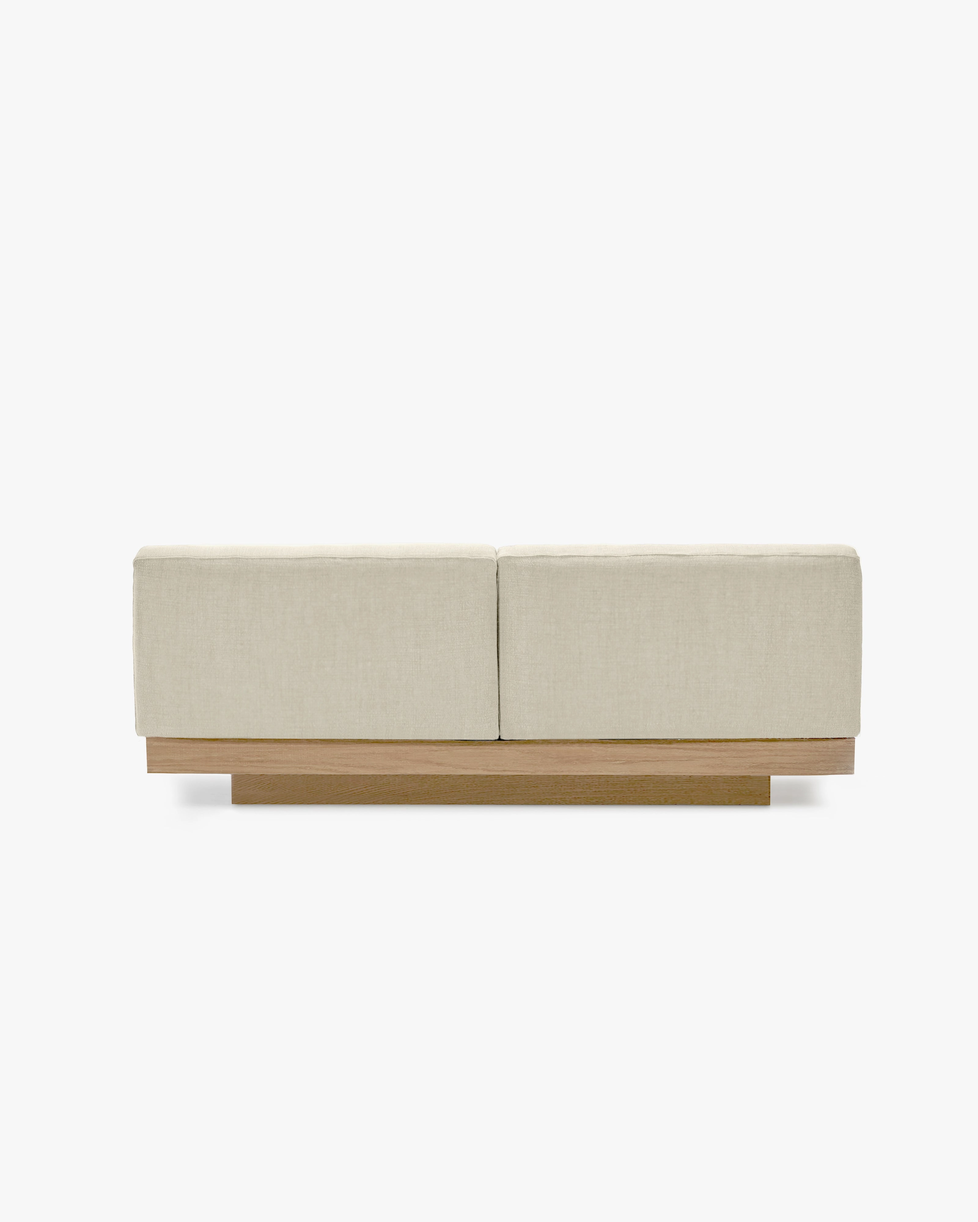 Bench two seater incl cushion outdoor chalk Rudolph