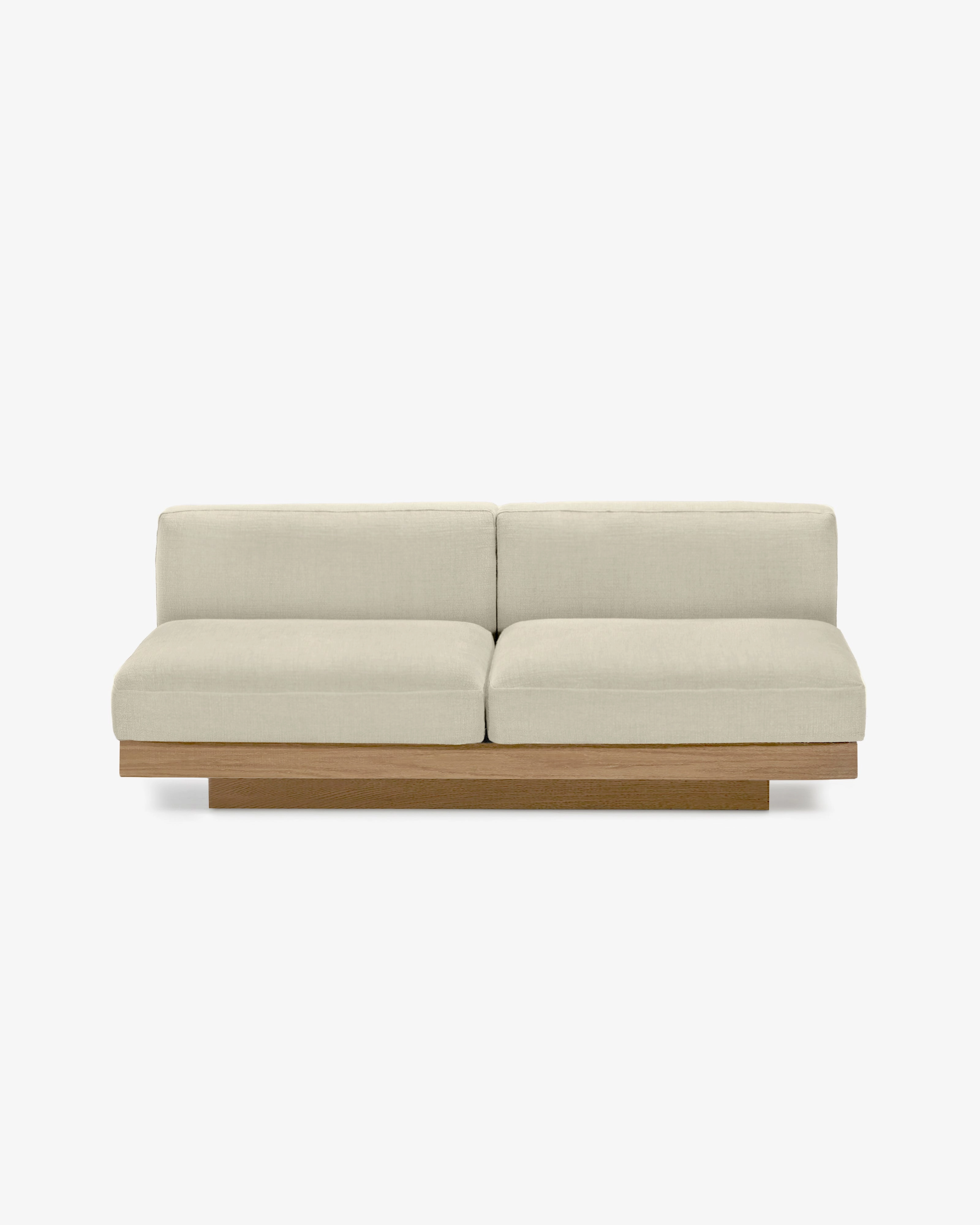 Bench two seater incl cushion outdoor chalk Rudolph