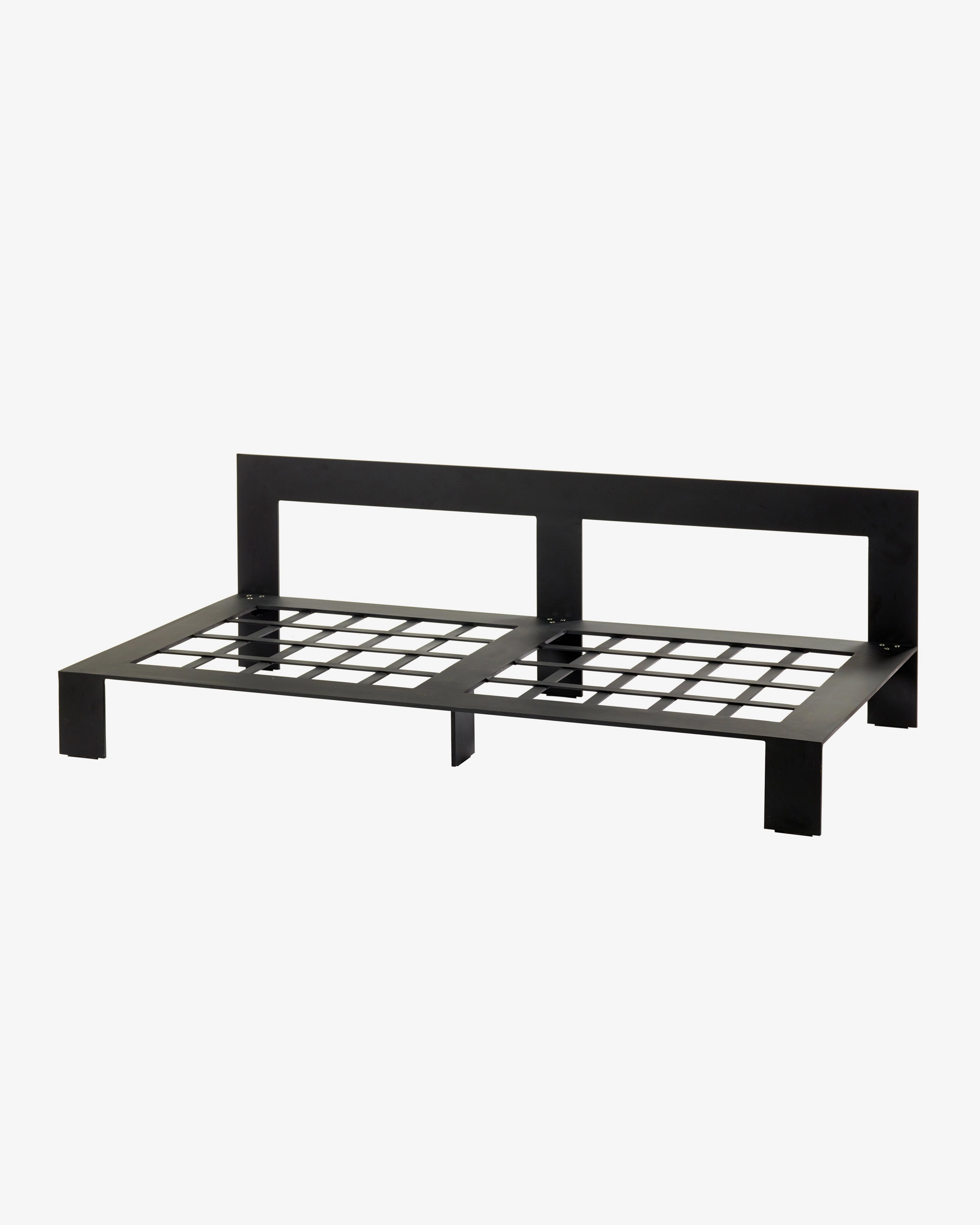 Bench two seater incl cushion outdoor white