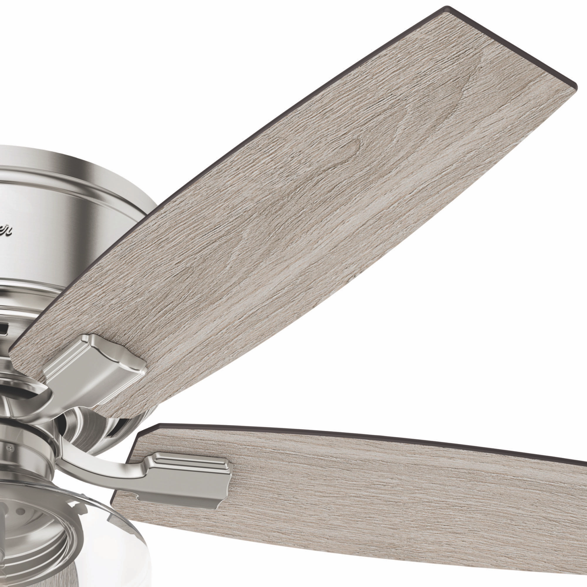 Bennett 52"Ceiling Fan Brushed Nickel Huggers Fans low price shop