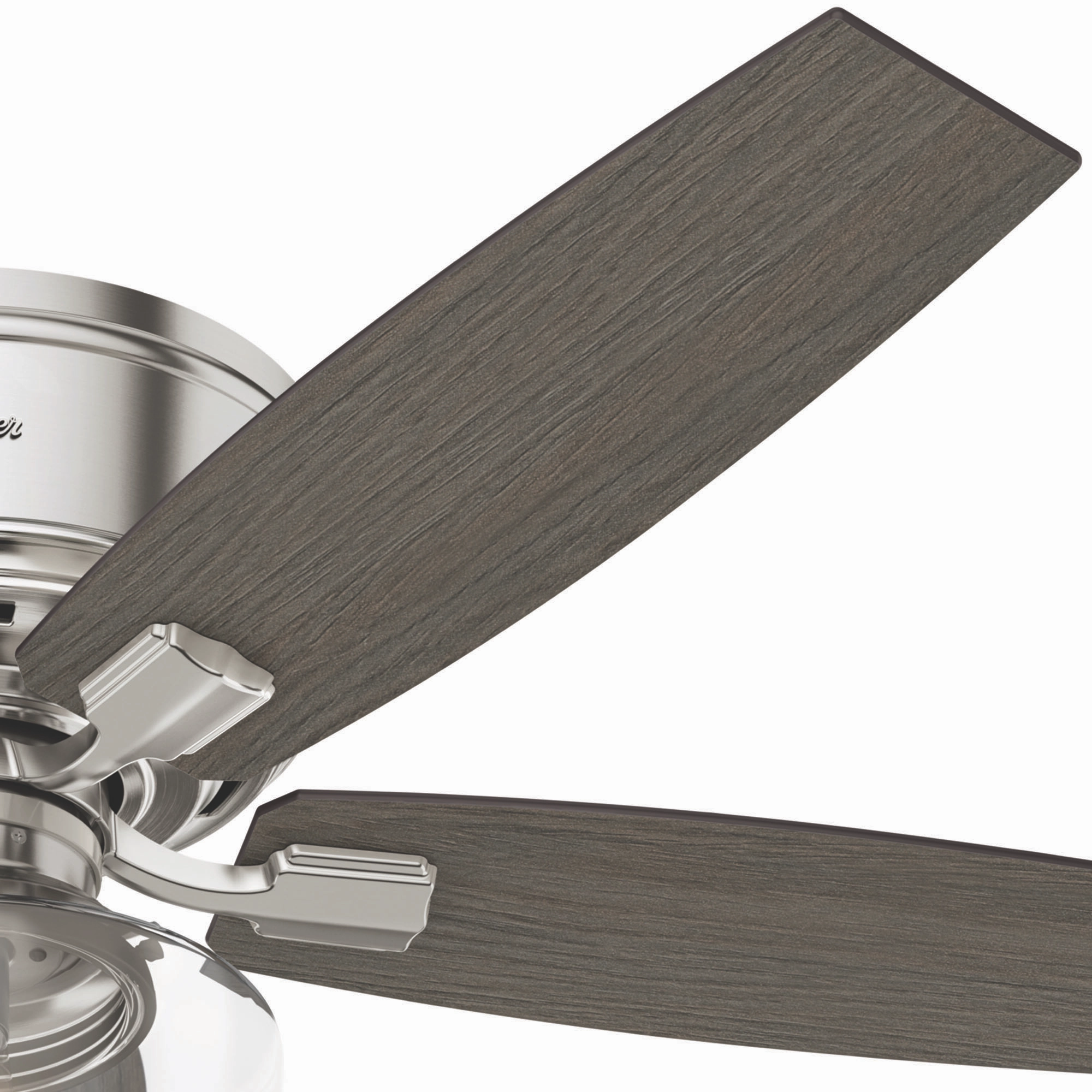 Bennett 52"Ceiling Fan Brushed Nickel Huggers Fans low price shop