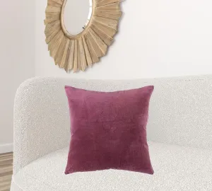 Berry Solid Reversible Cotton Velvet Throw Pillow Throw Pillows home accents sale