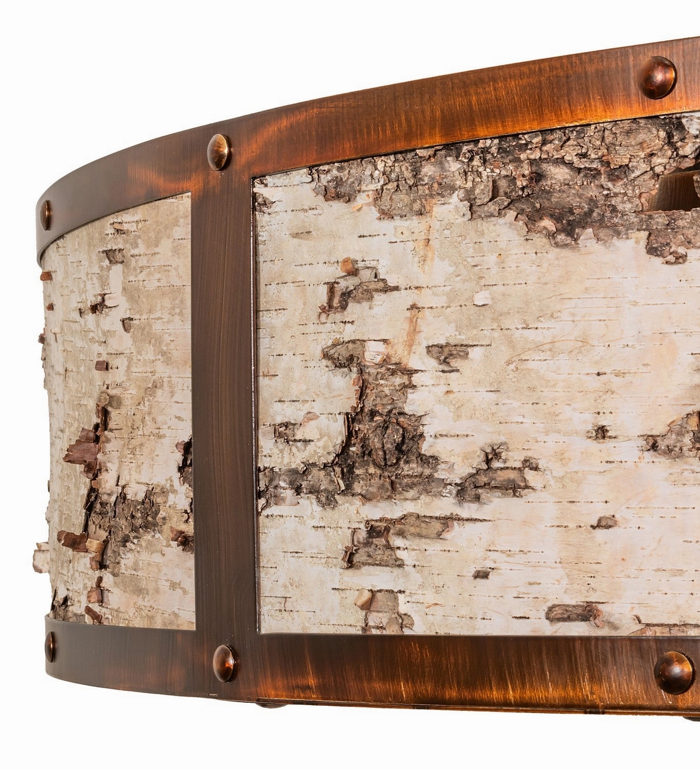 Birchwood 16 Light Chandel-Air Vintage Copper/Birch Wood Fandeliers at discount prices