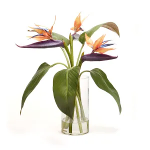 Birds-of-Paradise in Vase, Medium Artificial Flowers Spring Refresh
