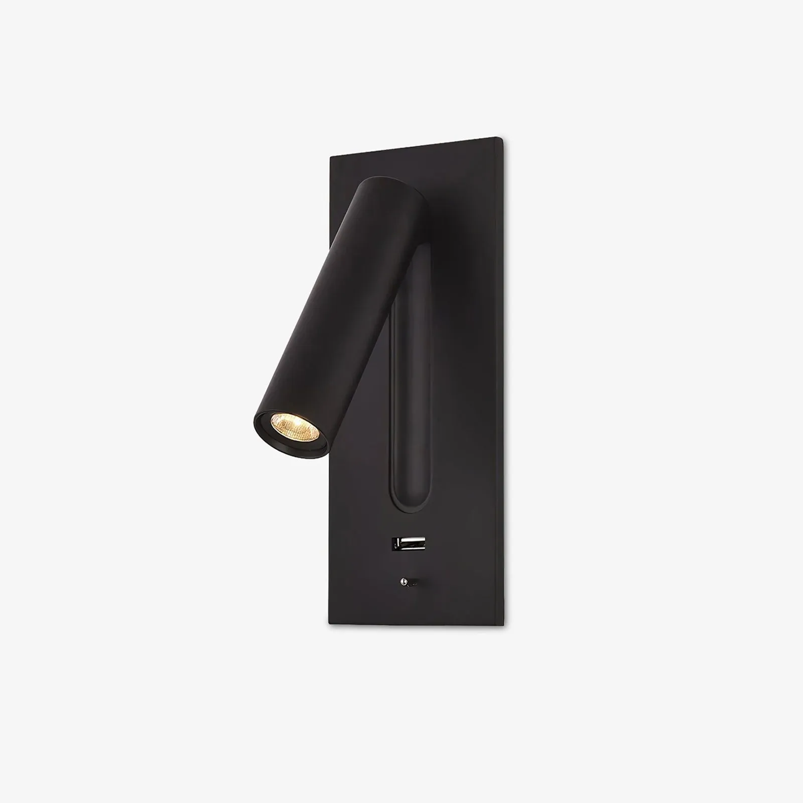 Black Bedside USB Wall Light Stylish Living Room Lights