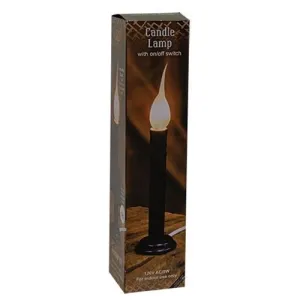Black Electric Candle Lamp w/Silicone Bulb 7" Decorative Accessories last chance deals
